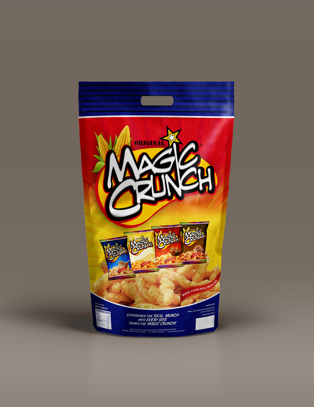 Magic Crunch Bag by Juana Magic Crunch Bag in Packaging Design Inspiration by Juana