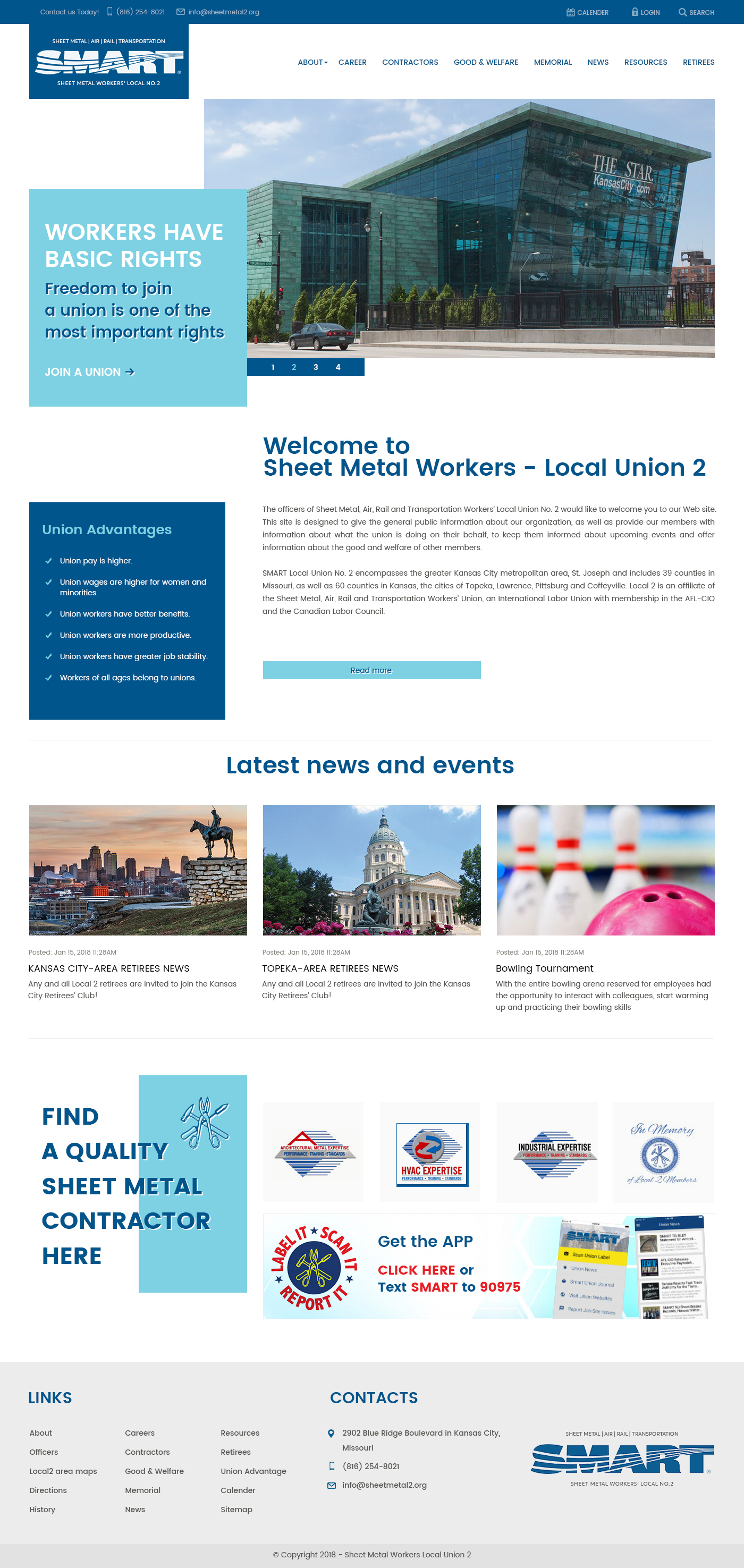 SMART - Sheet metal workers in Website Design Inspiration by Max