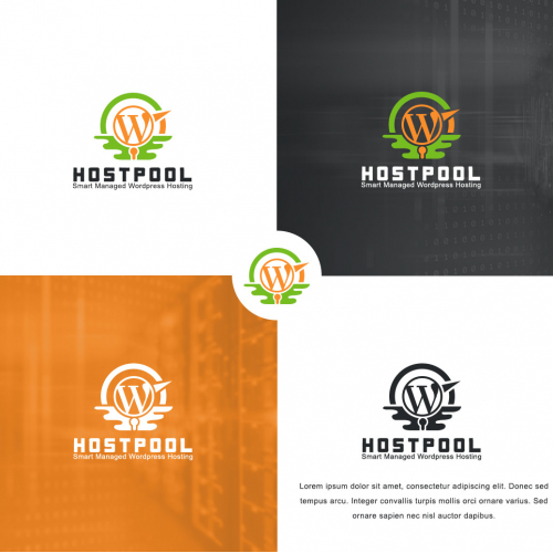HOSTPOOL Logo Design by Mithun Biswas HOSTPOOL Logo Design in Logo Design Inspiration by Mithun Biswas
