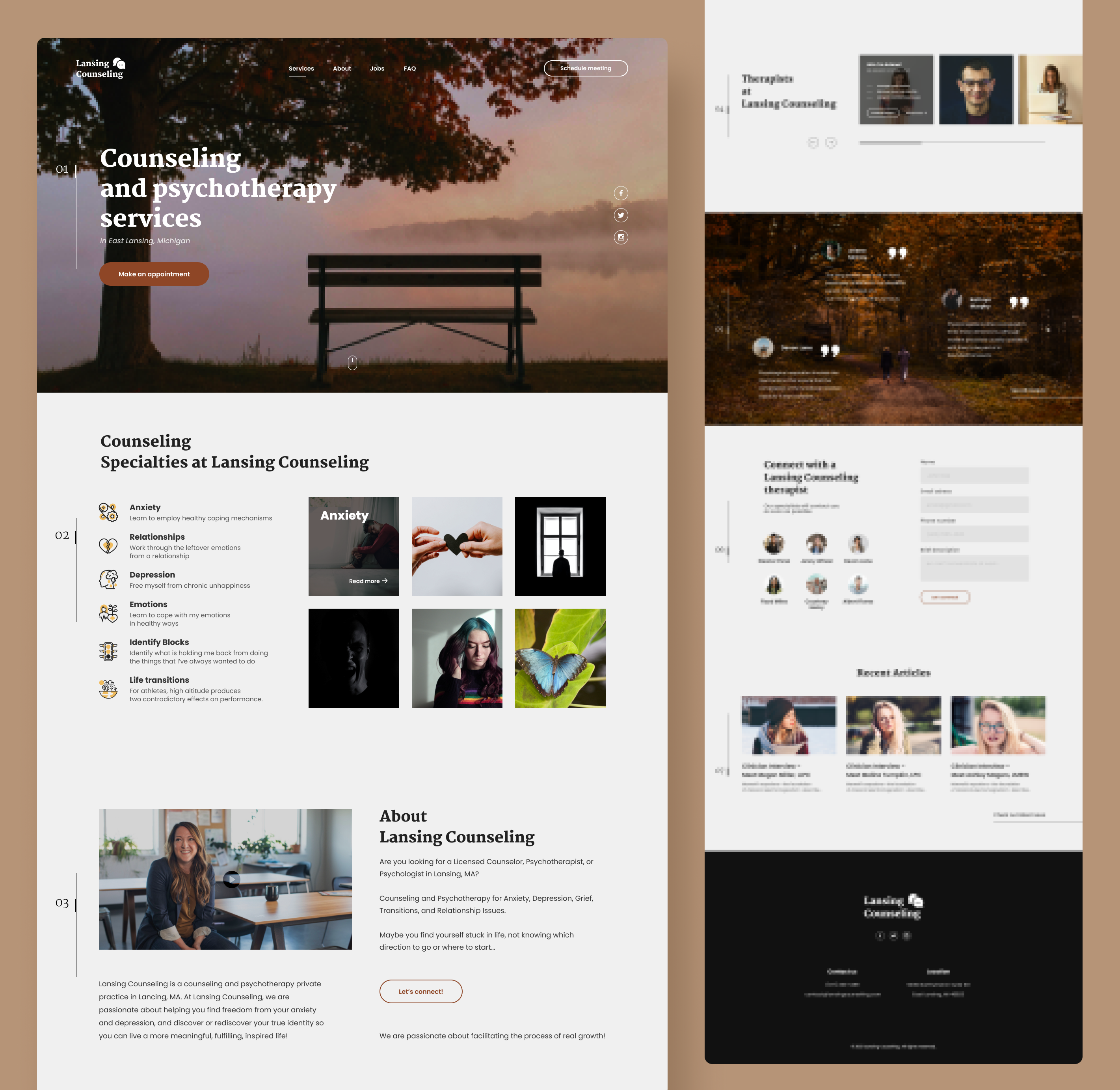 Counseling Landing Page by Nikita Nicolaev Counseling Landing Page in Landing page design Inspiration by Nikita Nicolaev