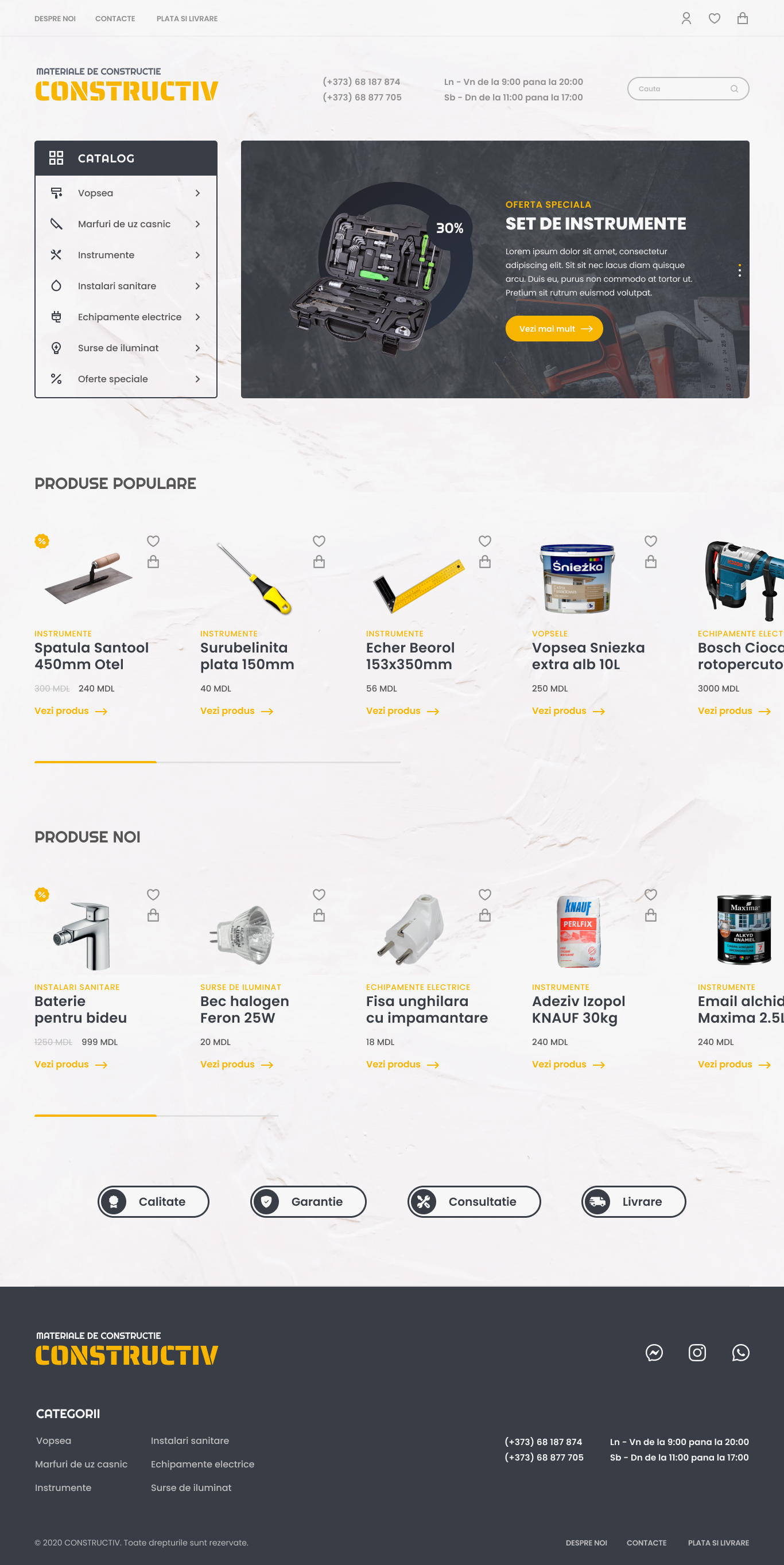 A building store Website Design in Website Design Inspiration by Nikita Nicolaev