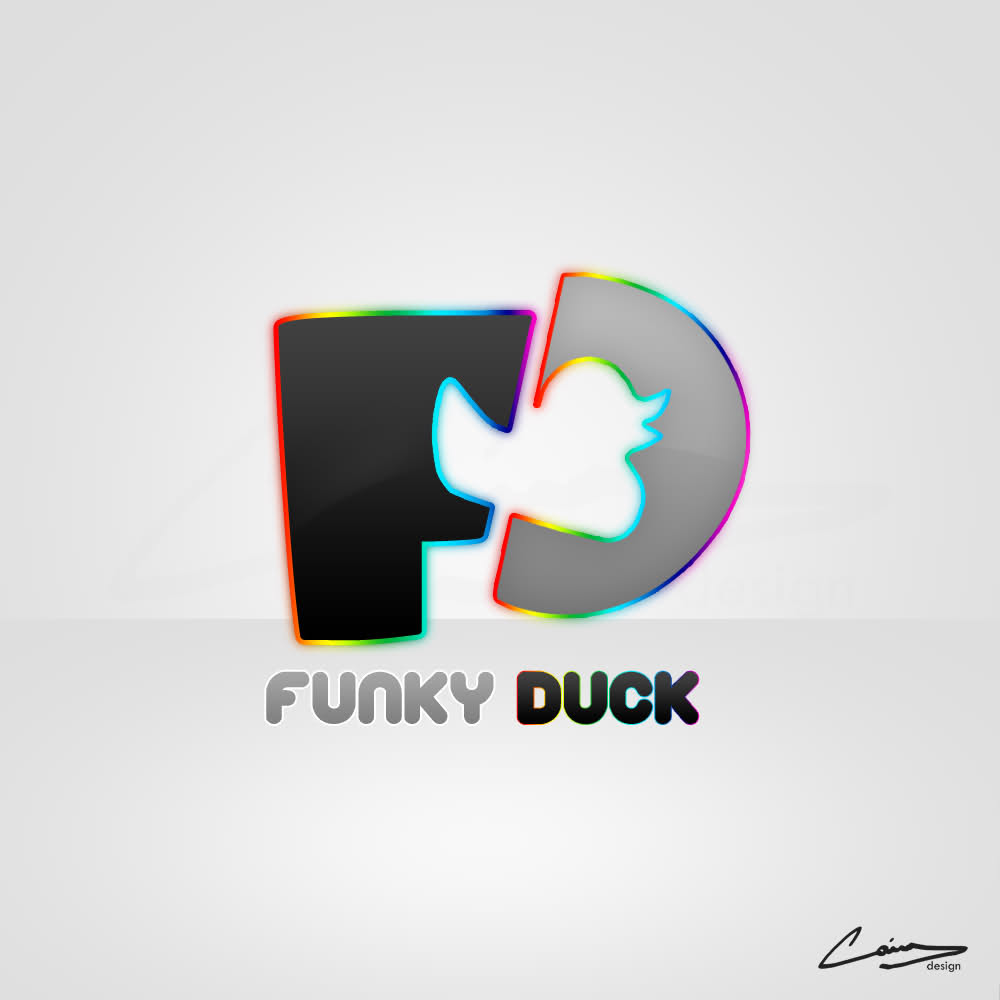 Funky Duck Logo by Cassius Funky Duck Logo in Logo Design Inspiration by Cassius