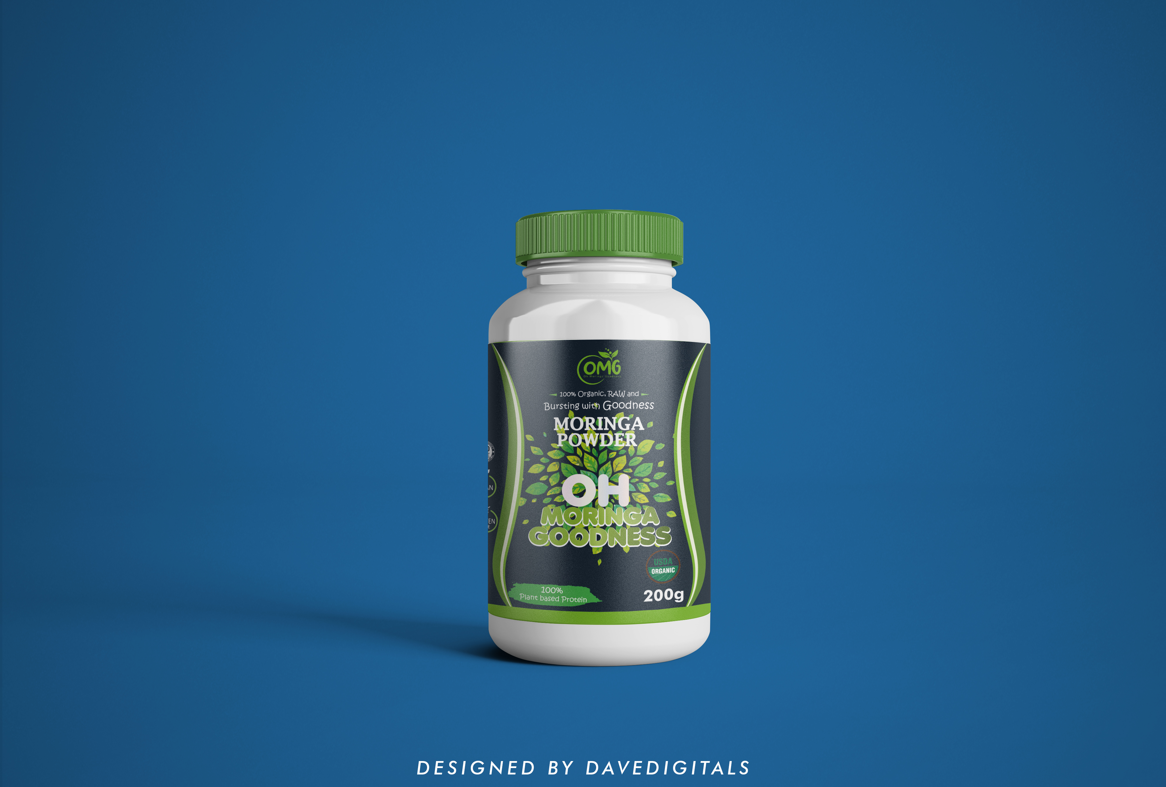 Moringa Nutrition Supplement by David Ifeanyi Moringa Nutrition Supplement in Label Design Inspiration by David Ifeanyi
