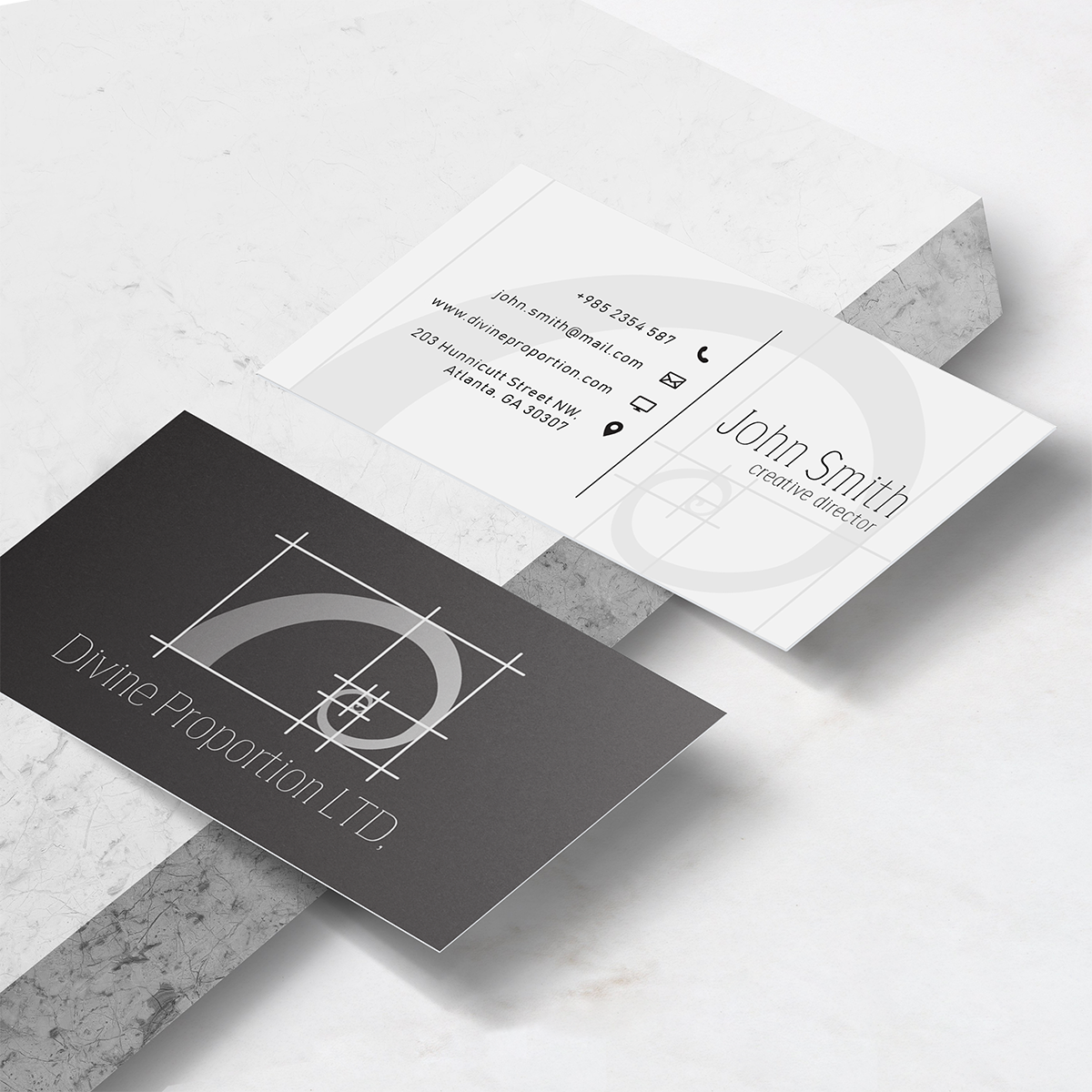 Divine Proportion LTD. by Tiny Design Studio Divine Proportion LTD. in Business Card Design Inspiration by Tiny Design Studio