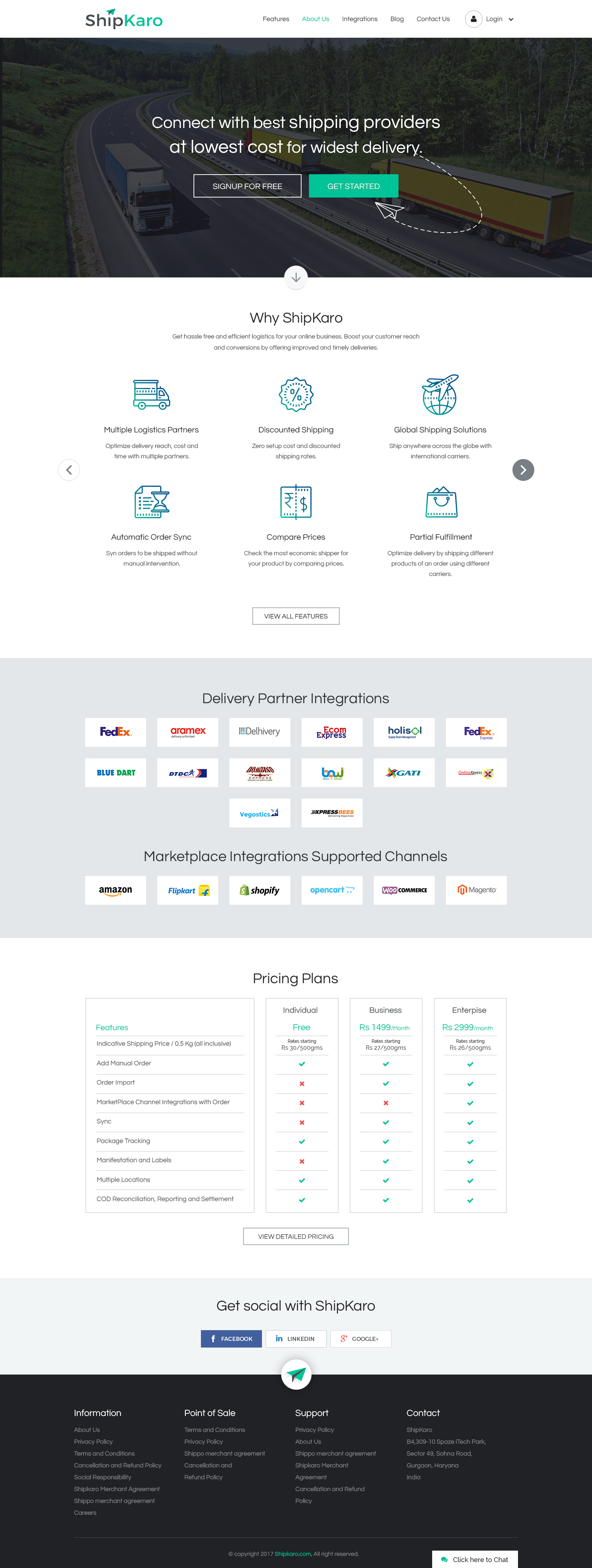 Shipkaro in Website Design Inspiration by Digidezin