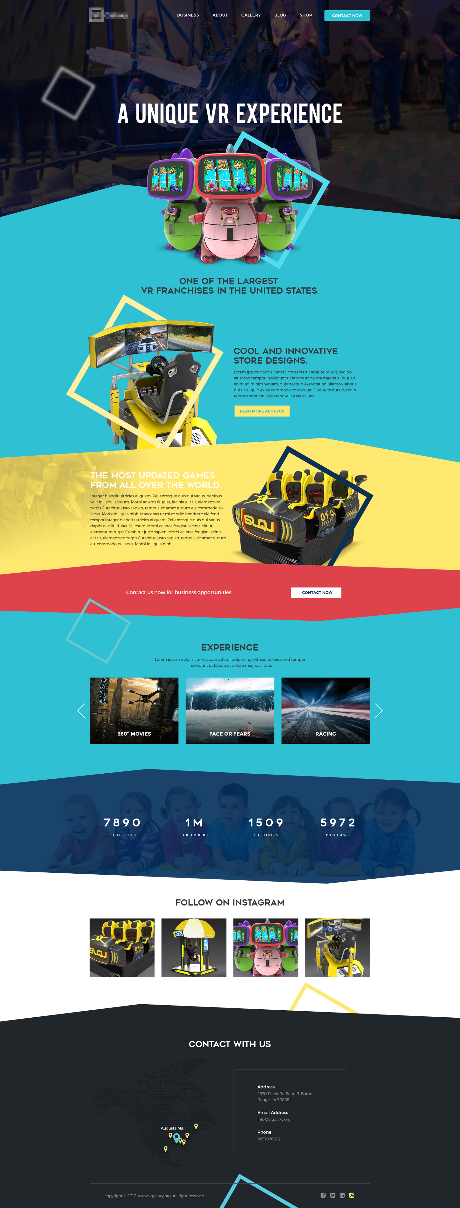 VR Galaxy in Website Design Inspiration by Digidezin