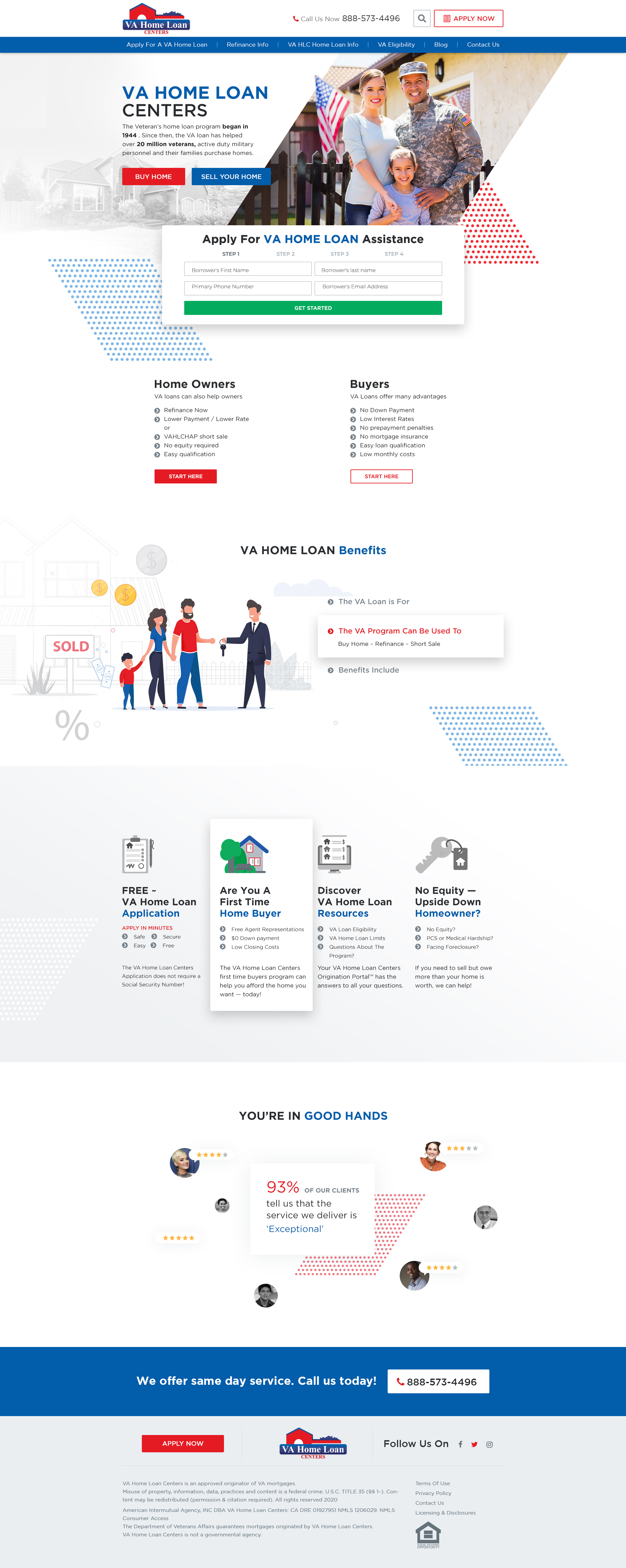 VA Home loan in Website Design Inspiration by Digidezin