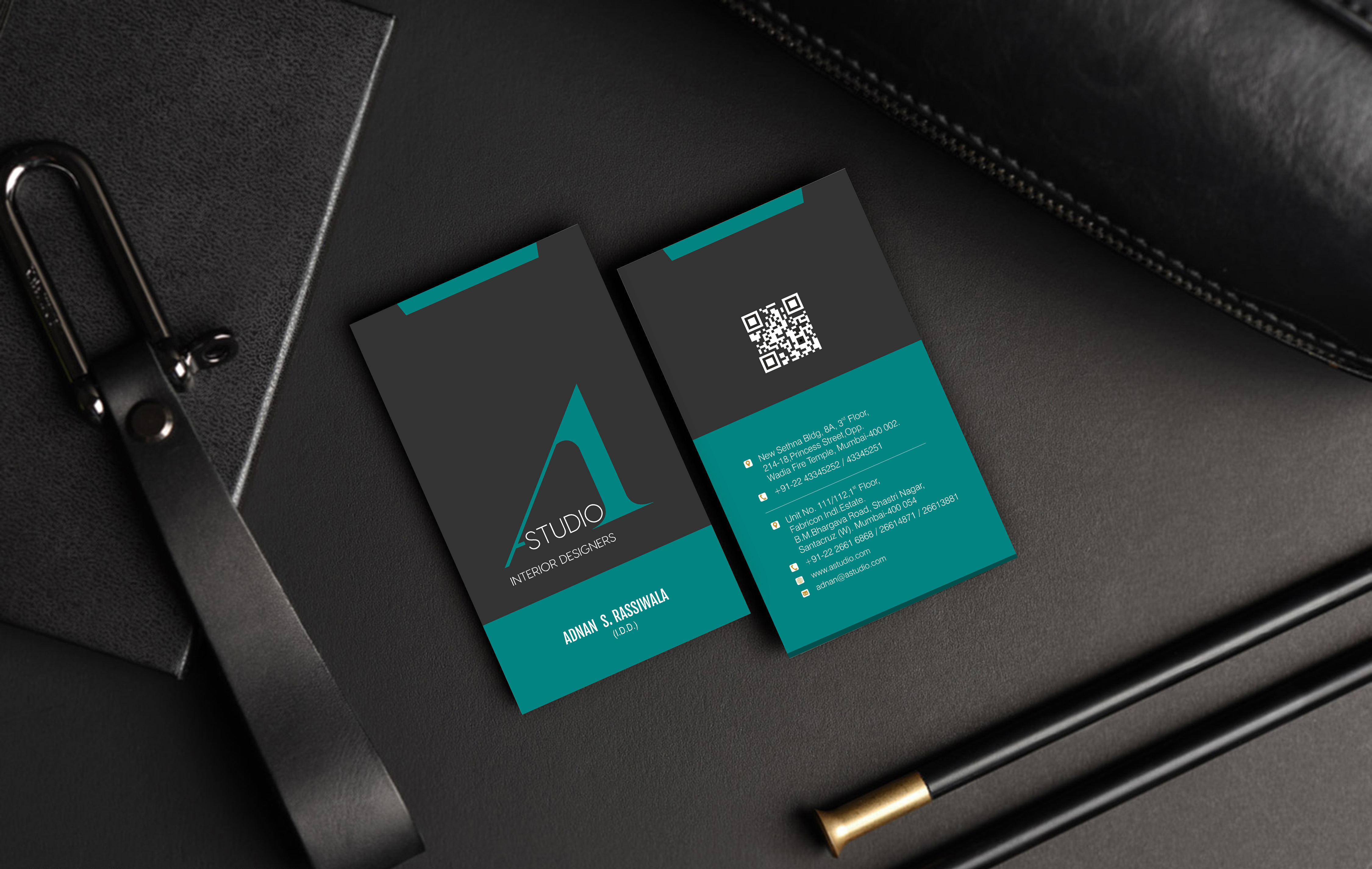 Studio A Business Card Design By Kewal 33334 - Designhill
