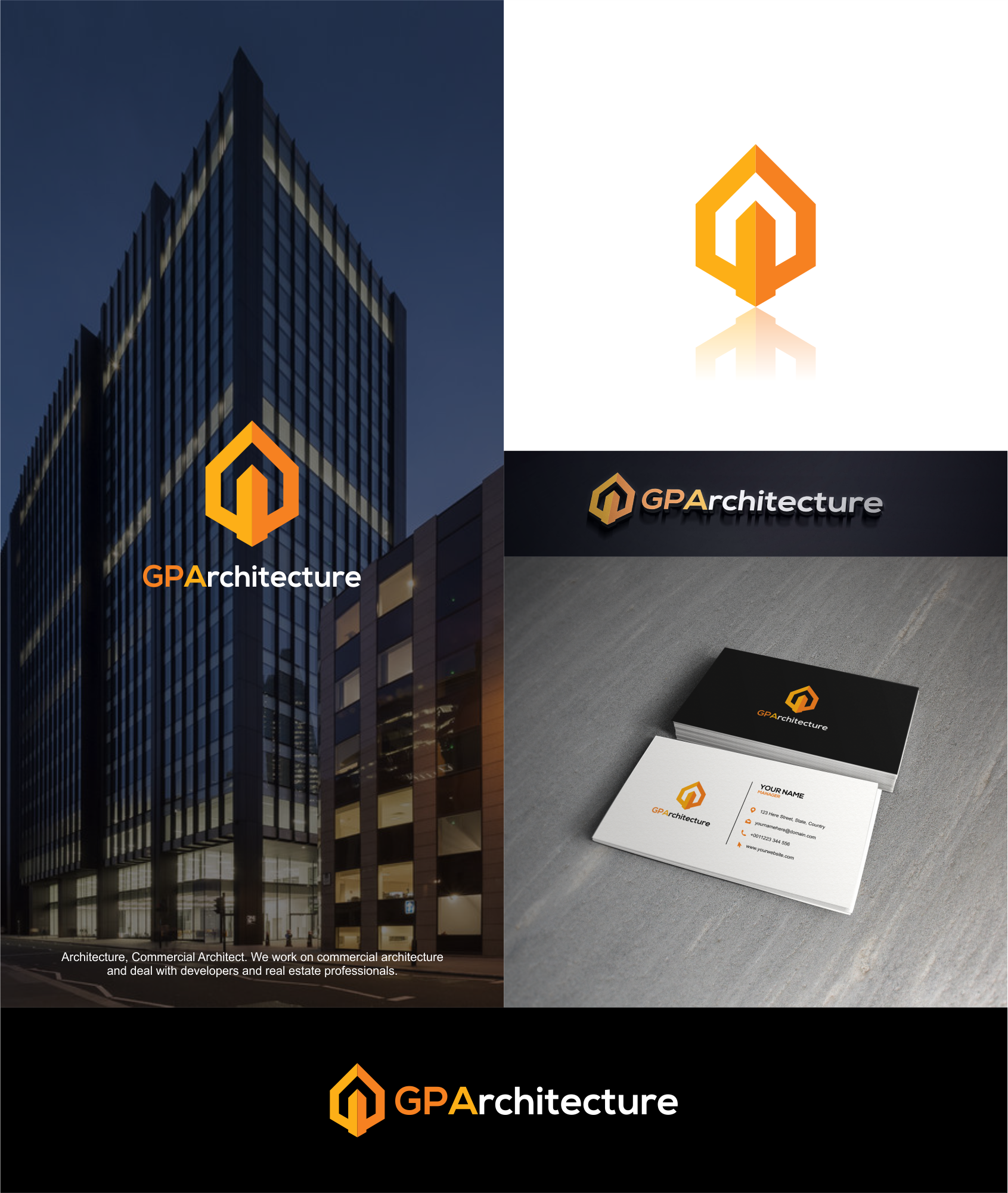 GP architectur by Gerhana GP architectur in Logo And Business Card Design Inspiration by Gerhana