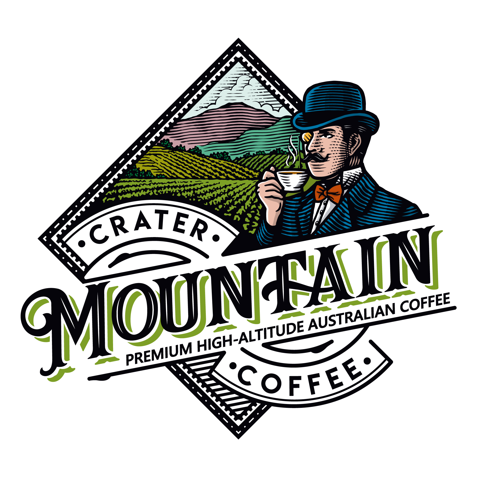 Vintage Brand For Australia's First High Altitude Coffe By Brandocdd 195591 Designhill