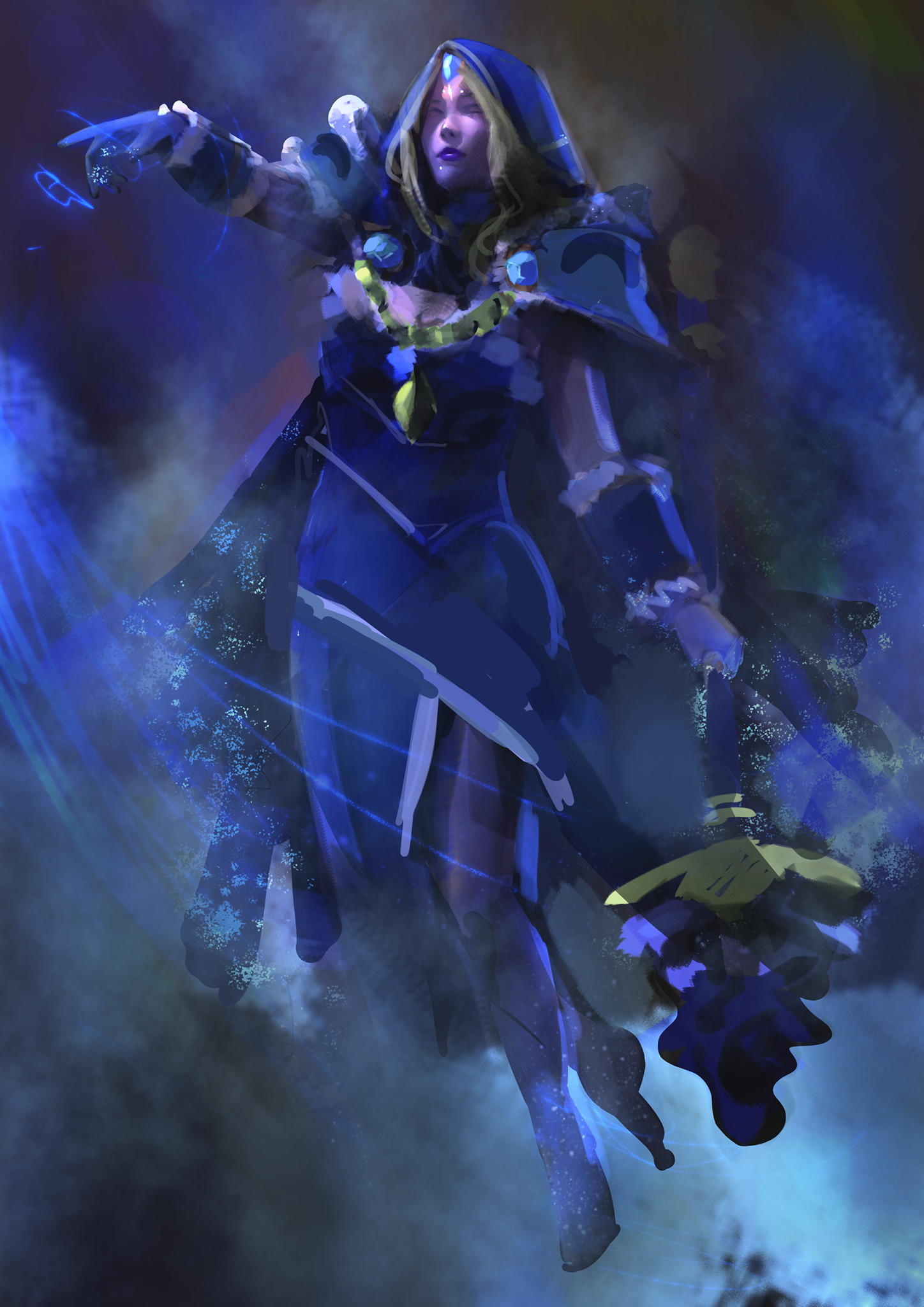 Crystal Maiden in Digital Painting Inspiration by Ruben Viegas