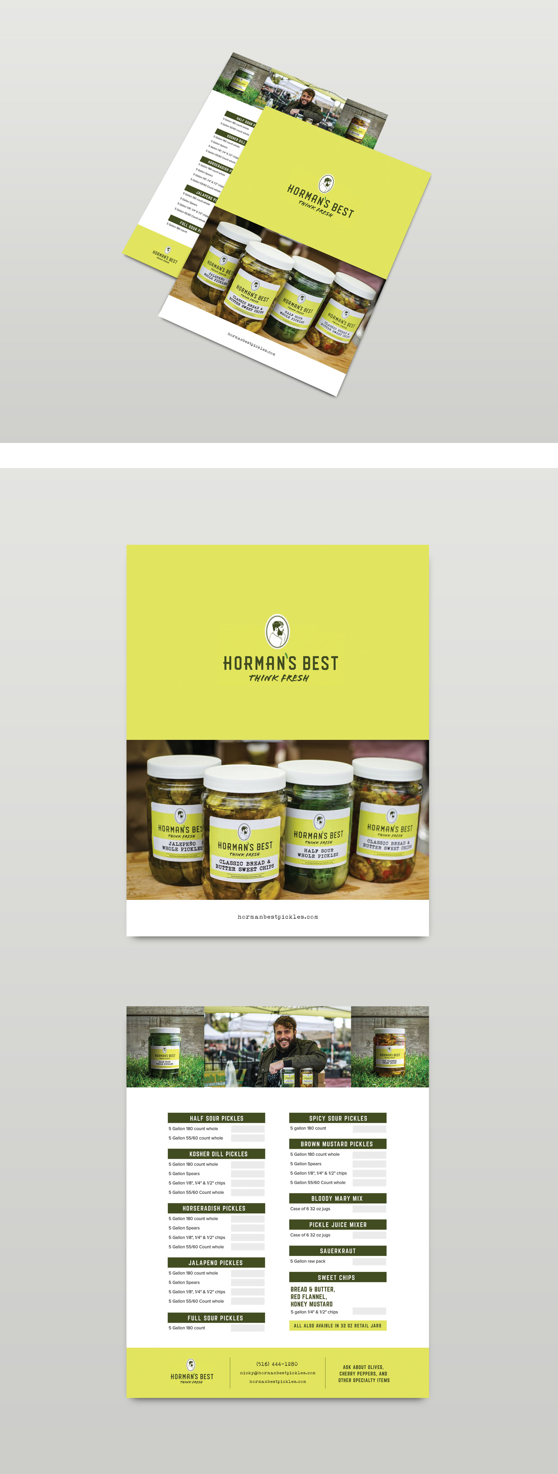Sales Sheet Design for Horman's Pickle in Print flyer design Inspiration by Kiki Aly