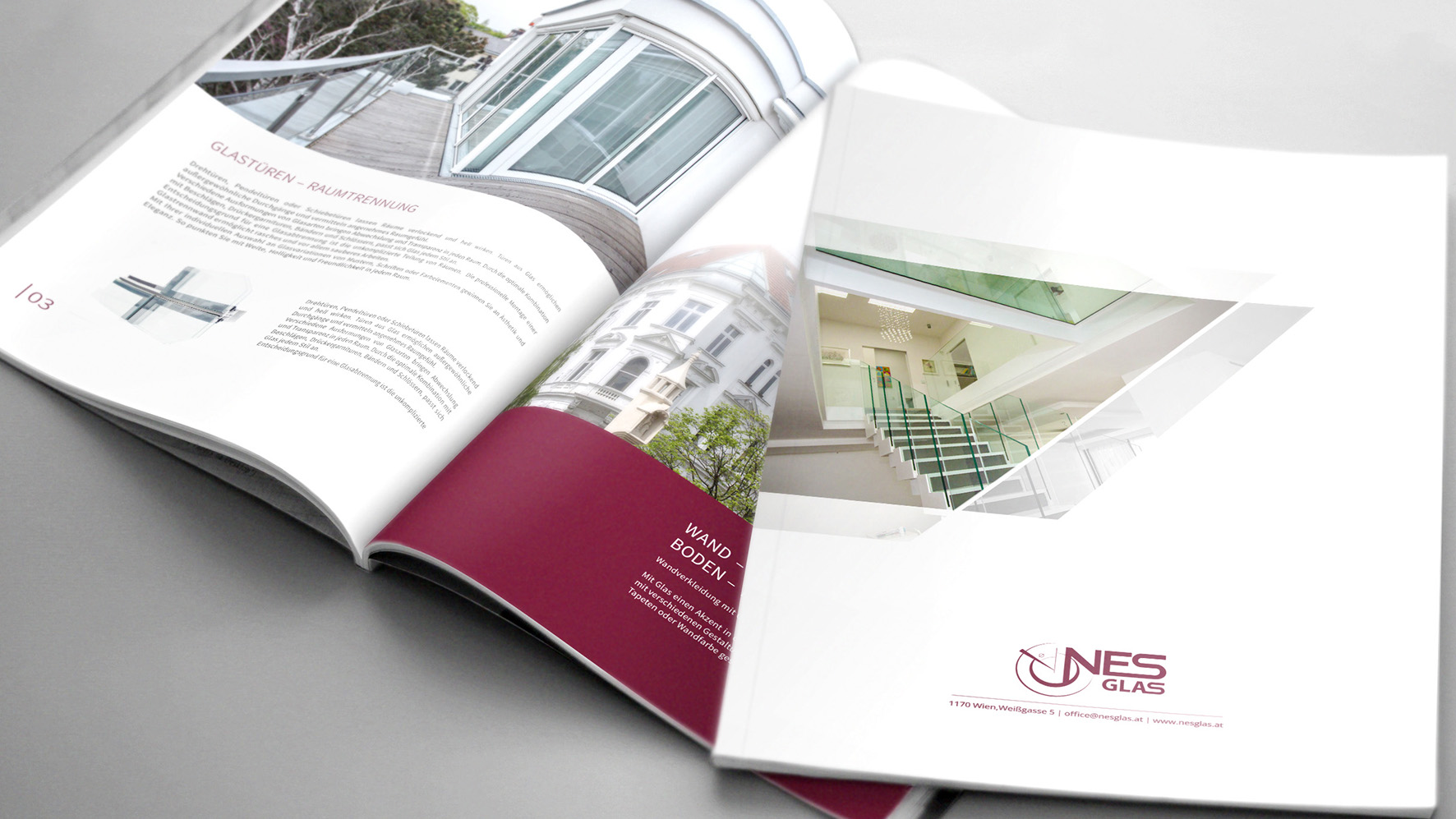 Nes Glas by 9d Nes Glas in Catalog Design Inspiration by 9d