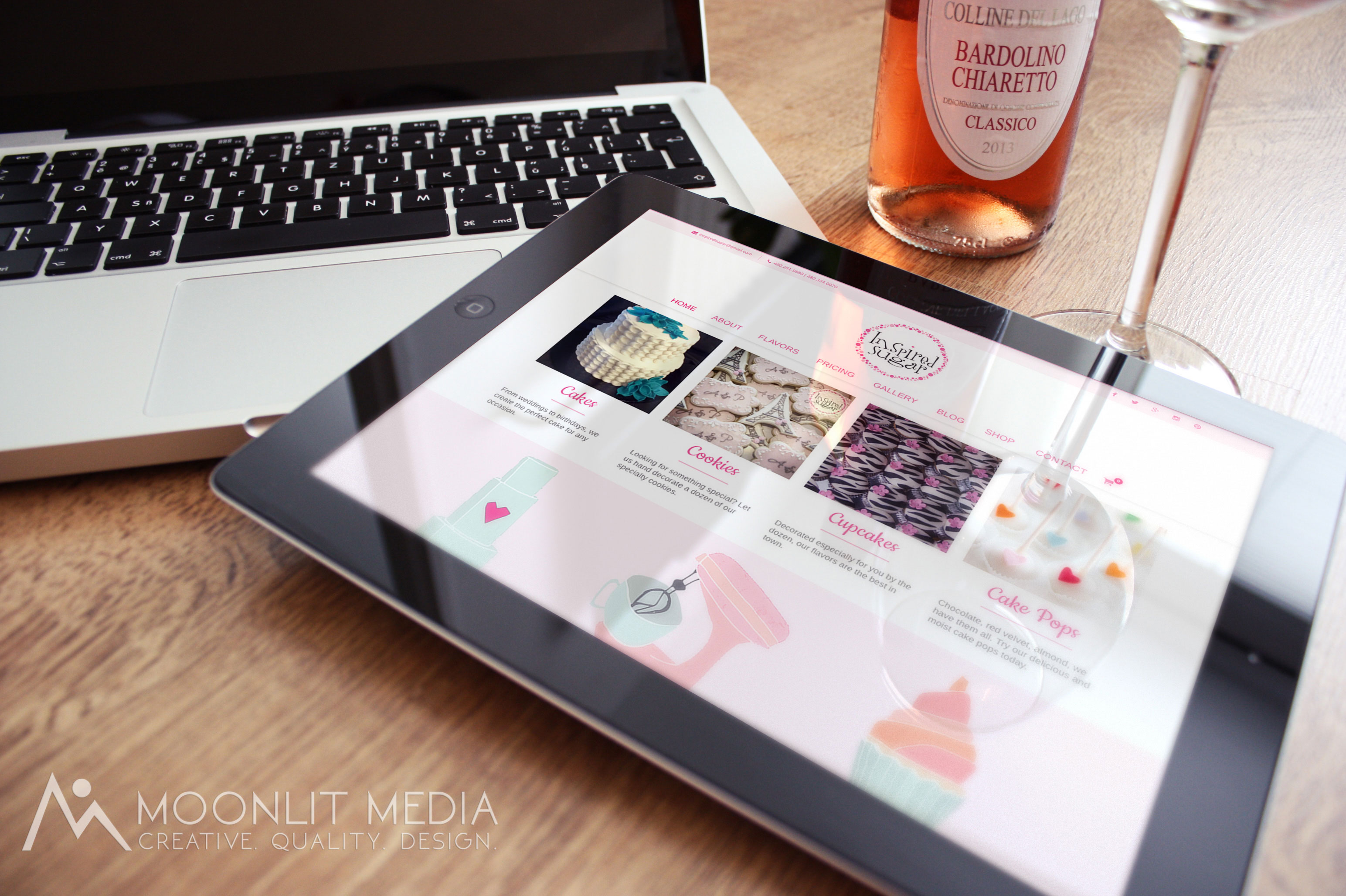 Inspired Sugar Cakes Website Design in Website Design Inspiration by Moonlitmedia
