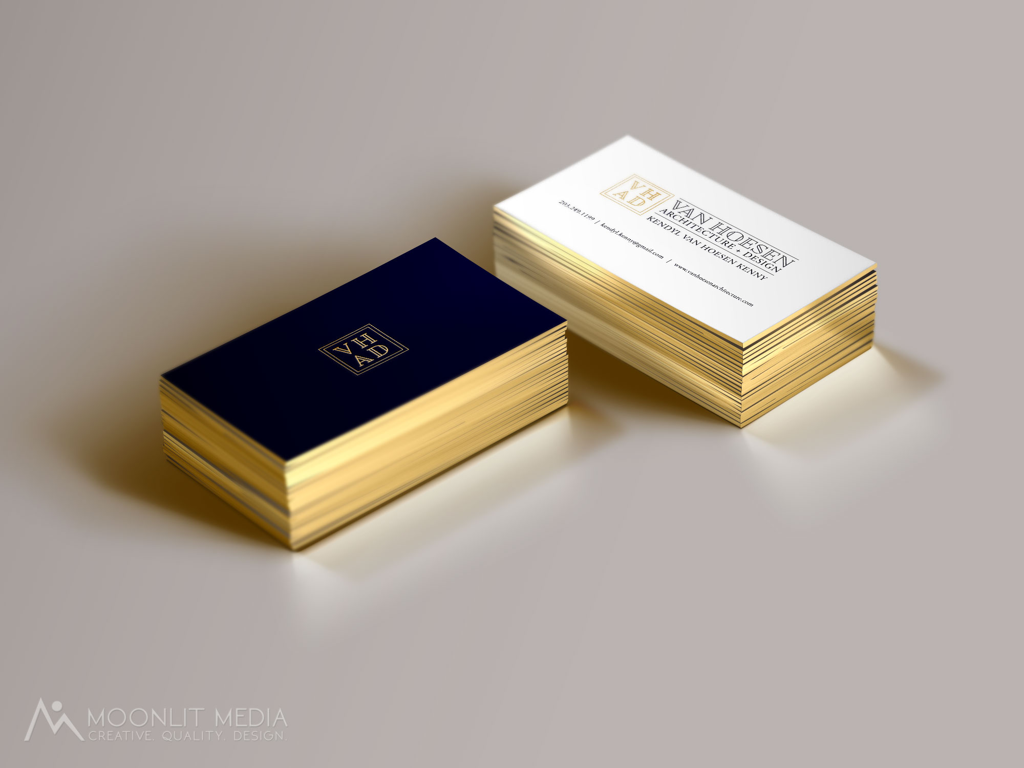 Van Hoesen Architecture Design Business Cards in Business Card Design Inspiration by Moonlitmedia