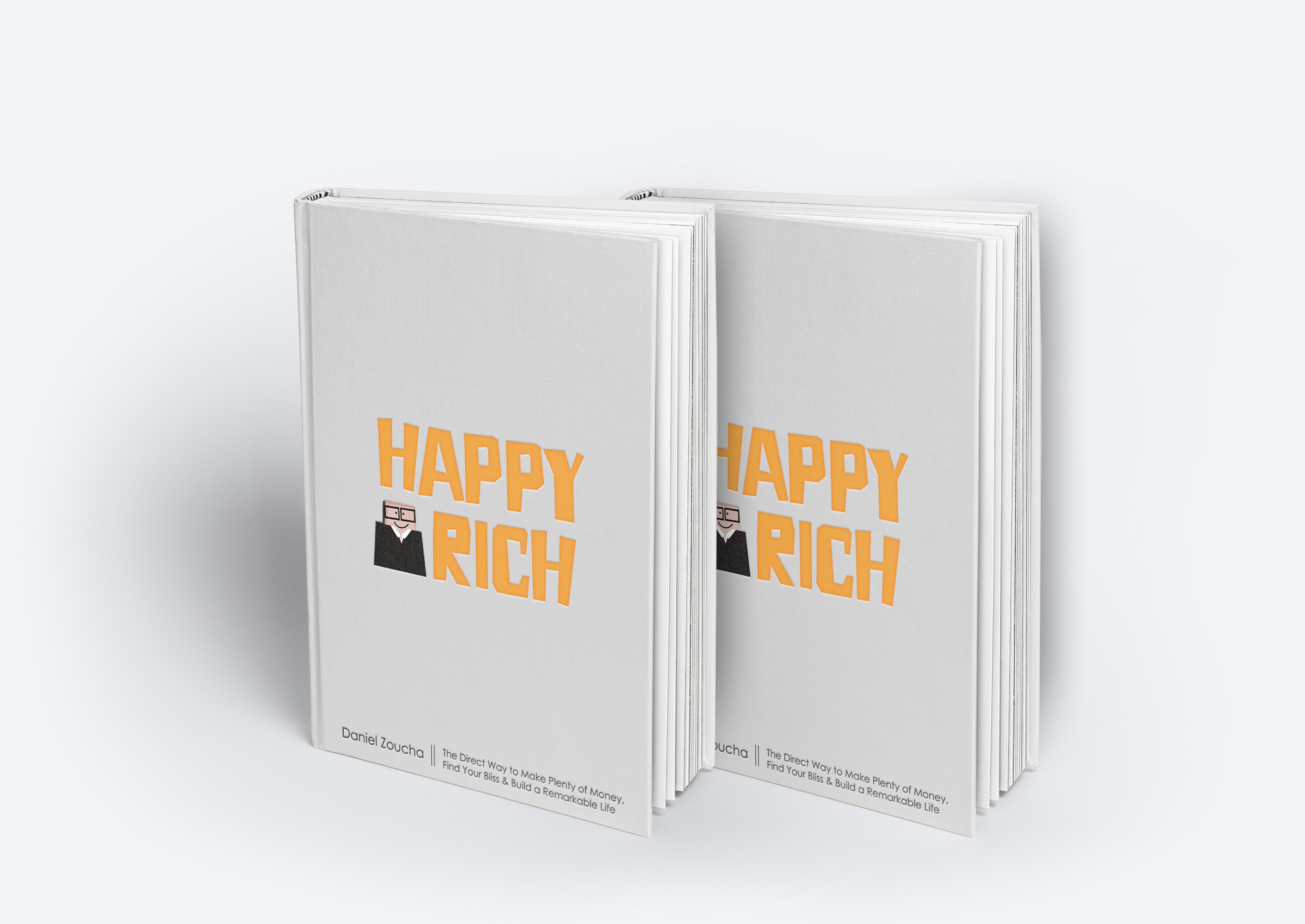 Cover book Happy Rich by Amstrong Cover book Happy Rich in Book cover Design Inspiration by Amstrong