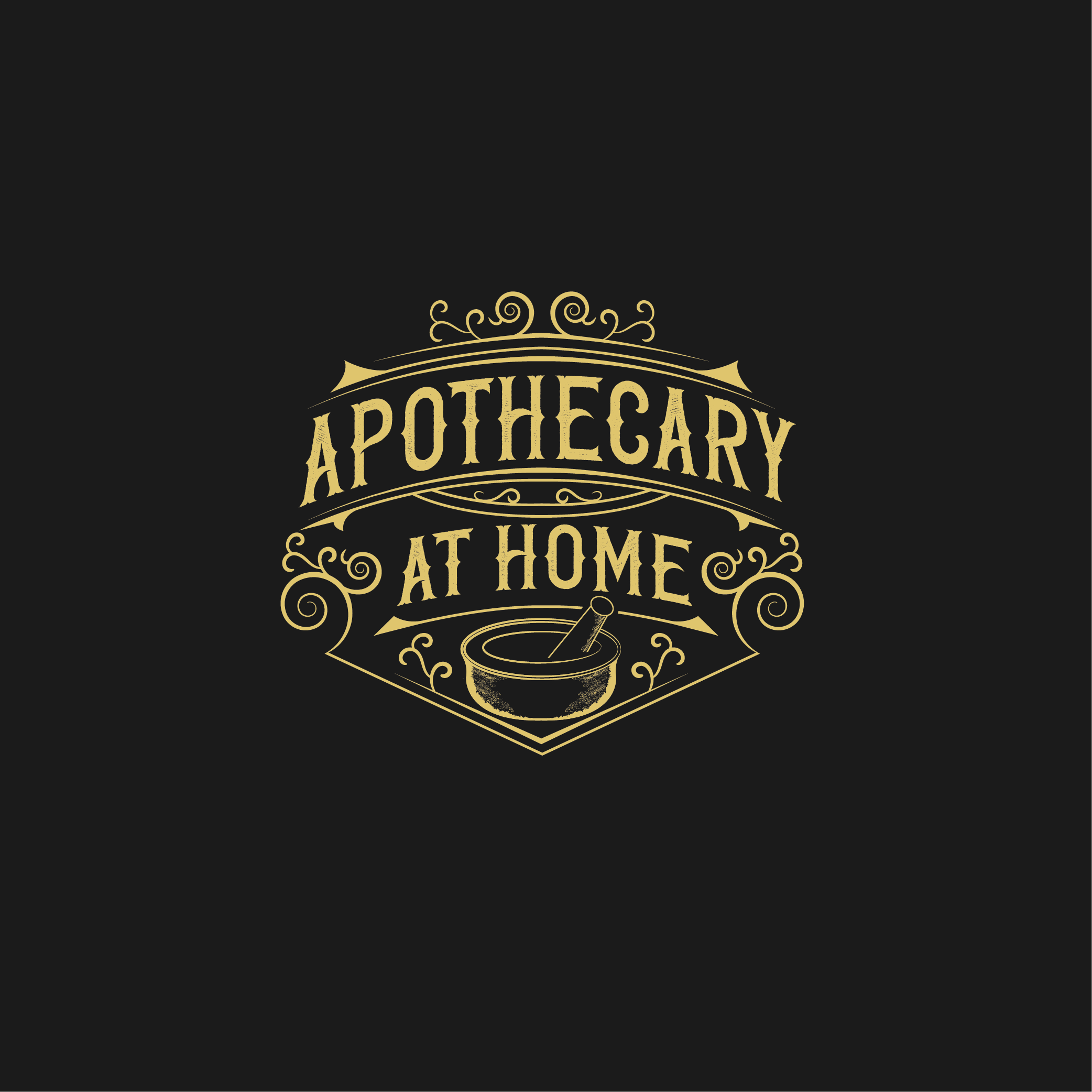 Apothecary At Home Logo Design by Asher Apothecary At Home Logo Design in Logo Design Inspiration by Asher