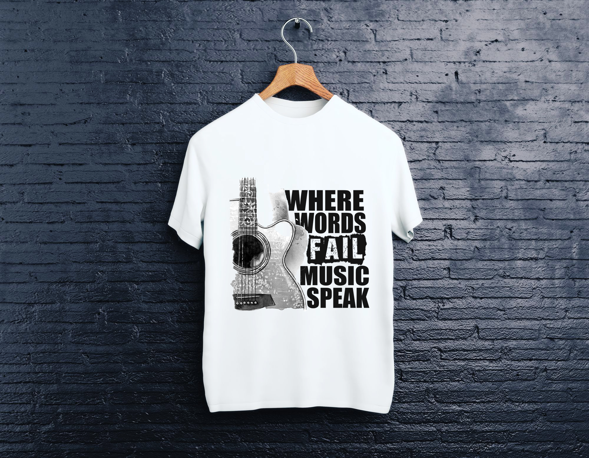 Music t-shirt by Boucif.meknaci Music t-shirt in T-Shirt Design Inspiration by Boucif.meknaci