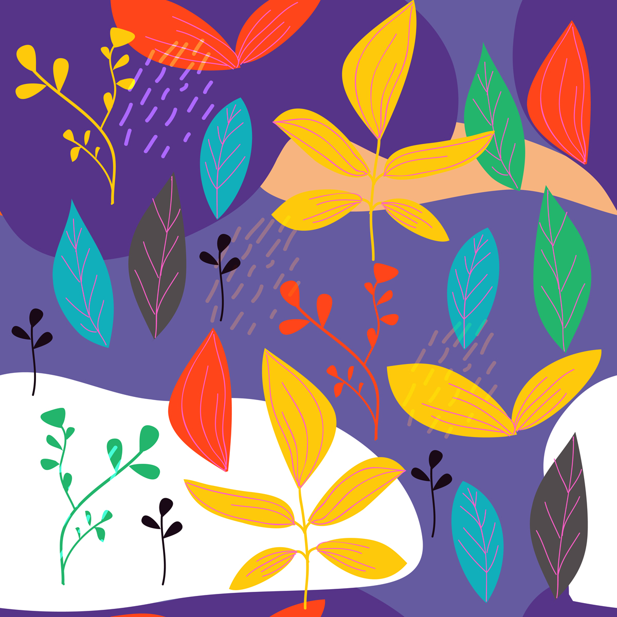 Seamless floral pattern by Alesia Filipava Seamless floral pattern in Pattern & Surface Design Inspiration by Alesia Filipava