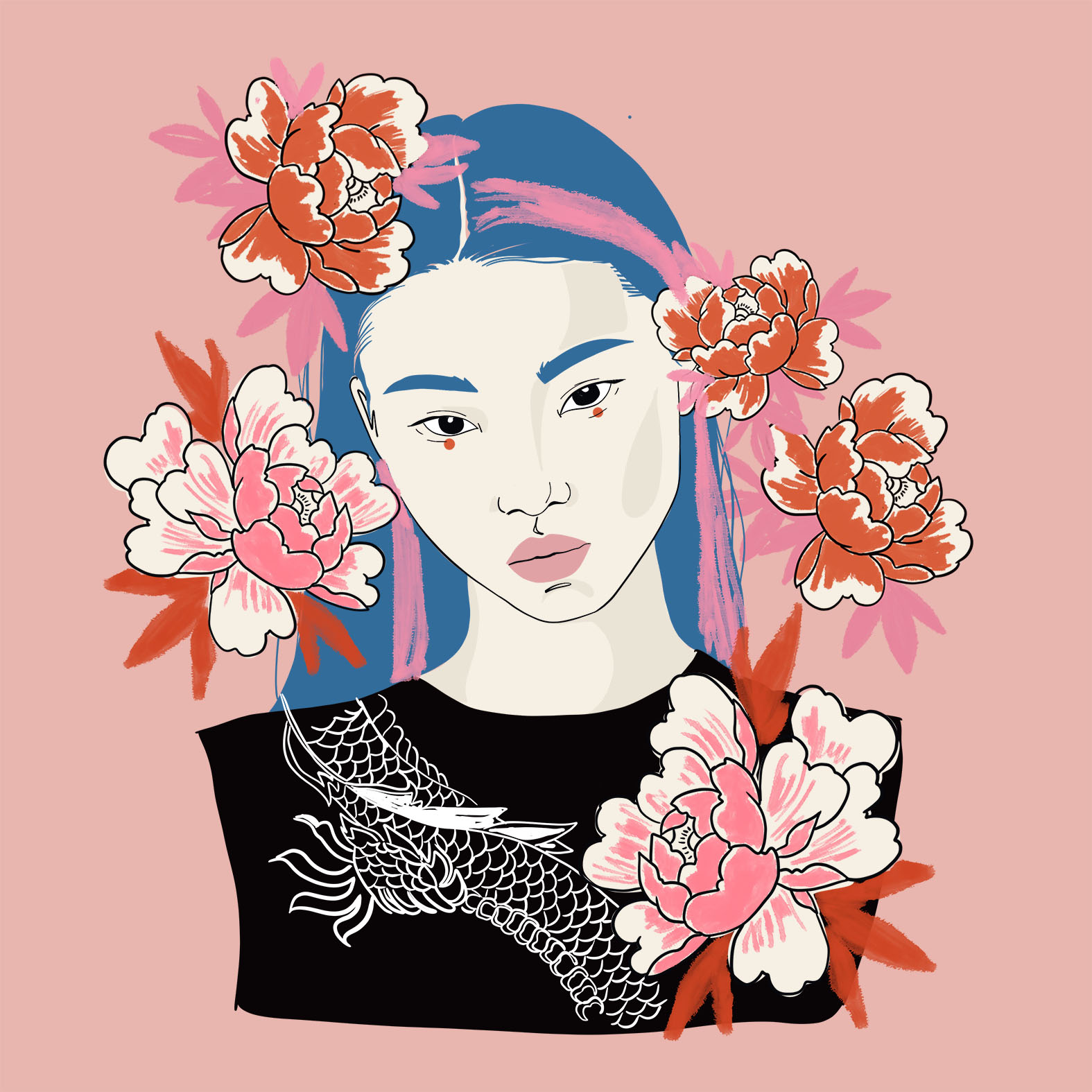 dragon girl by Sirin Ezgi Koksal dragon girl in Digital Art Inspiration by Sirin Ezgi Koksal