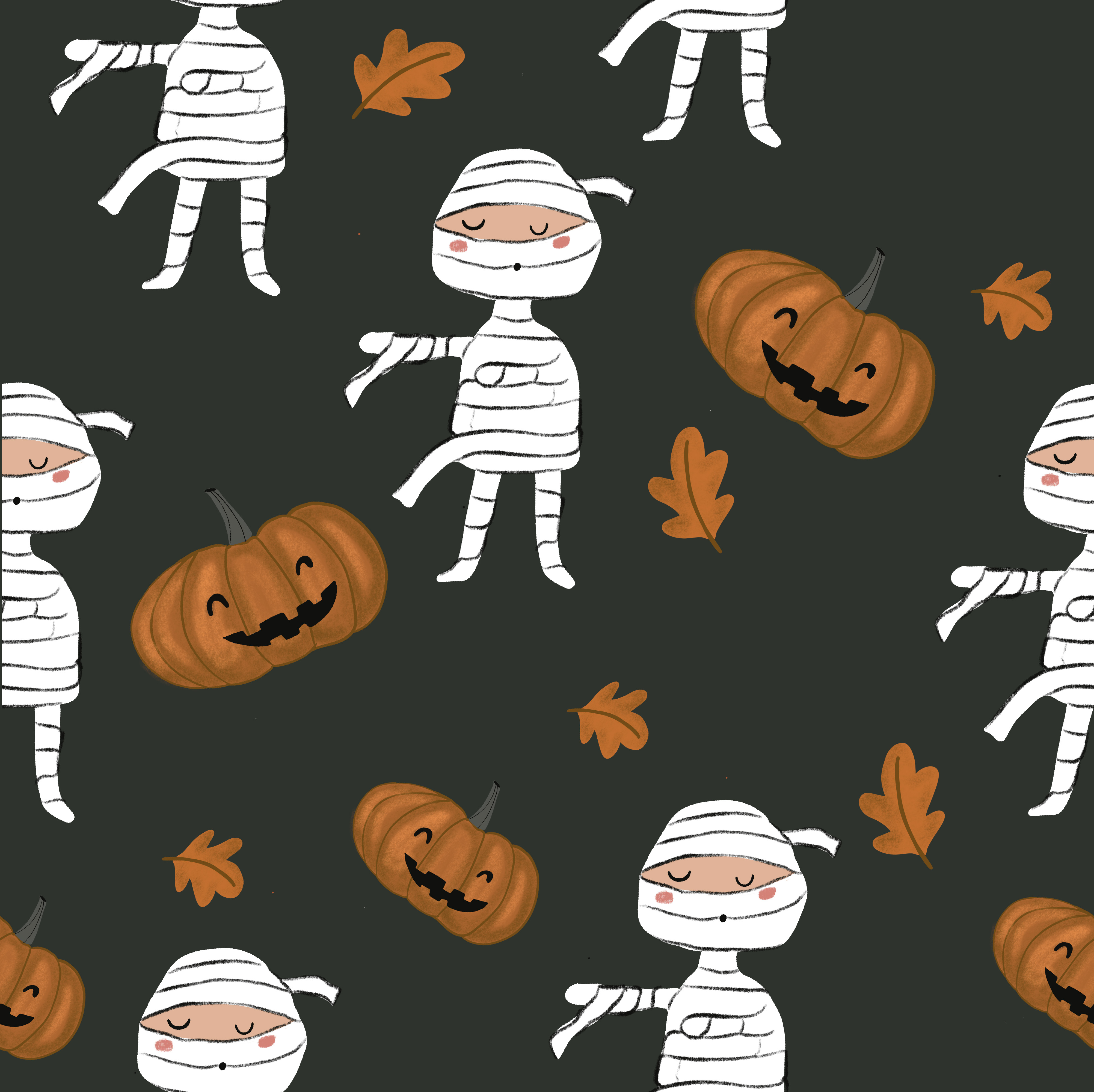 cute mummy in Pattern & Surface Design Inspiration by Sirin Ezgi Koksal