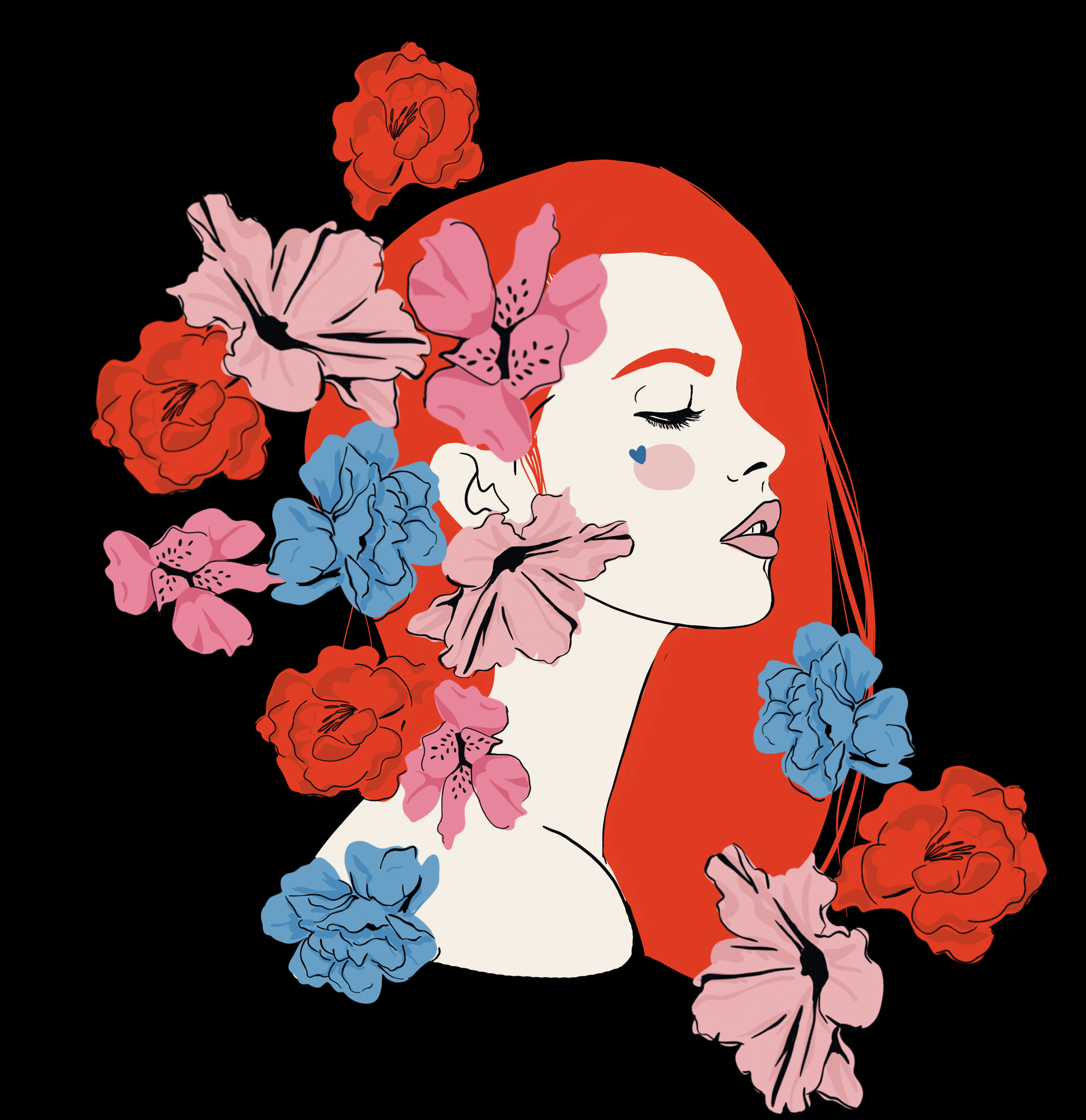 floral thouhts2 by Sirin Ezgi Koksal floral thouhts2 in Digital Art Inspiration by Sirin Ezgi Koksal