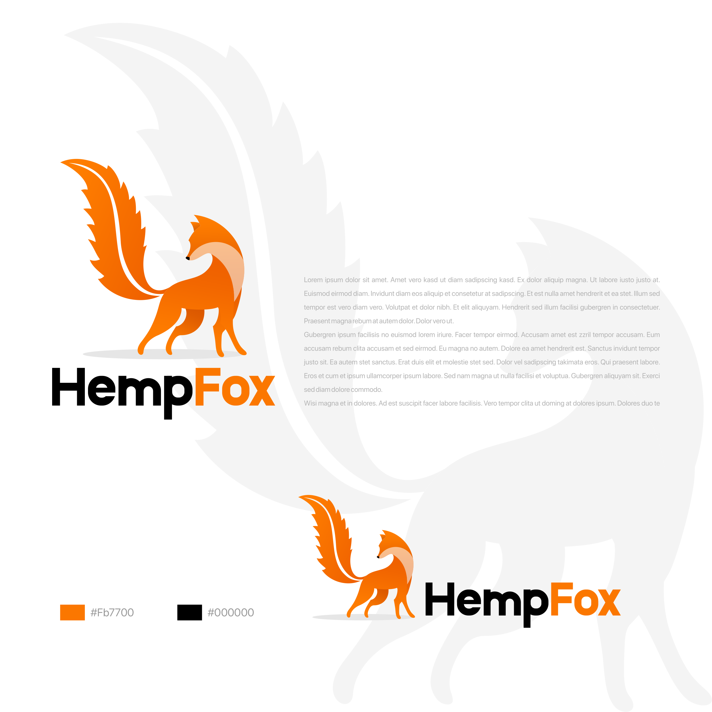 HempFox in Logo Design Inspiration by Leopold Ifonda