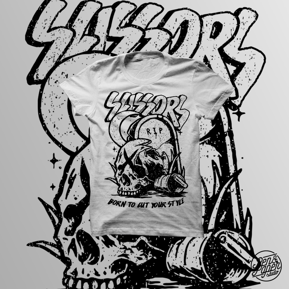 scissors by Voobyfebry scissors in T-Shirt Design Inspiration by Voobyfebry