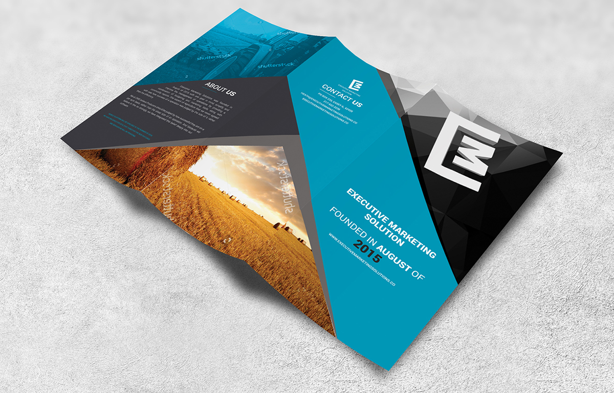 Tri-Fold Brochure Design Mock-up by Moataz Azab Tri-Fold Brochure Design Mock-up in Brochure Design Inspiration by Moataz Azab