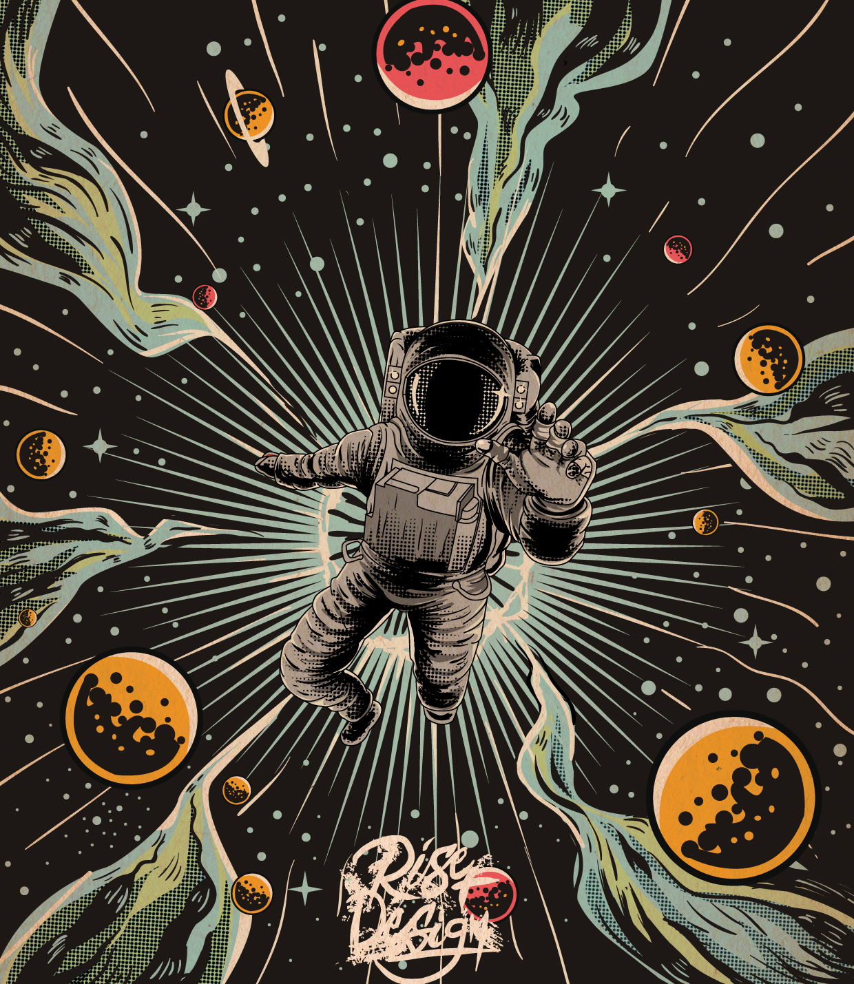 Space Galaxy - Illustration And Graphics Inspiration - 17624 by Risendesign