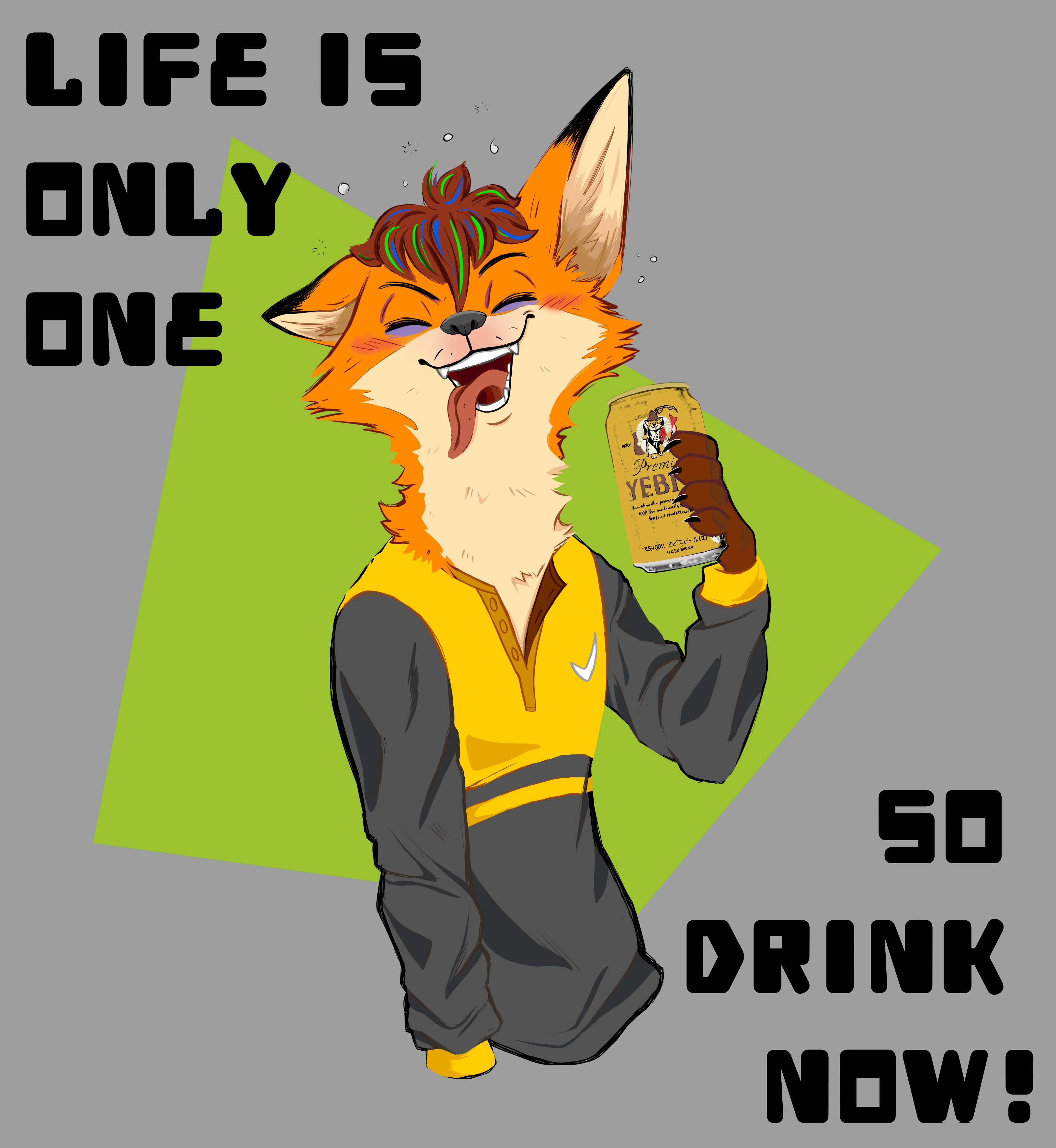 Life is only one, so drink now! in Digital Painting Inspiration by Geraldine Rodríguez
