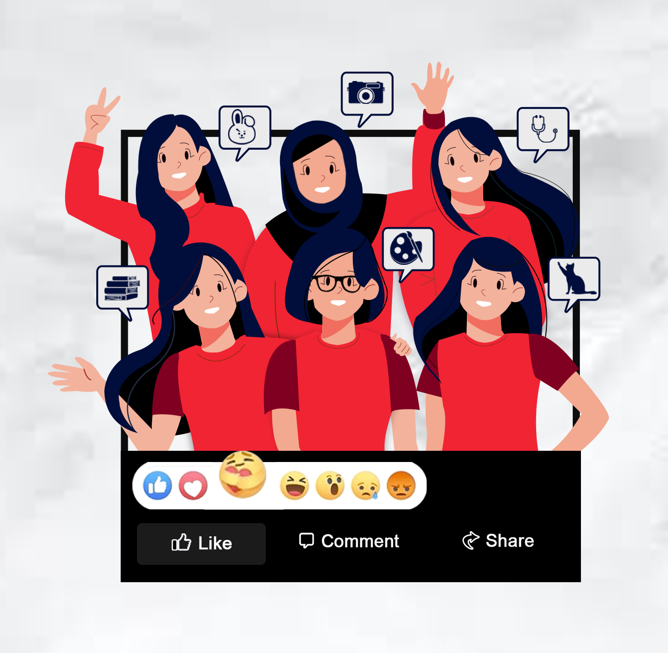 Friends in Digital Art Inspiration by Maisha Maliha Siddique