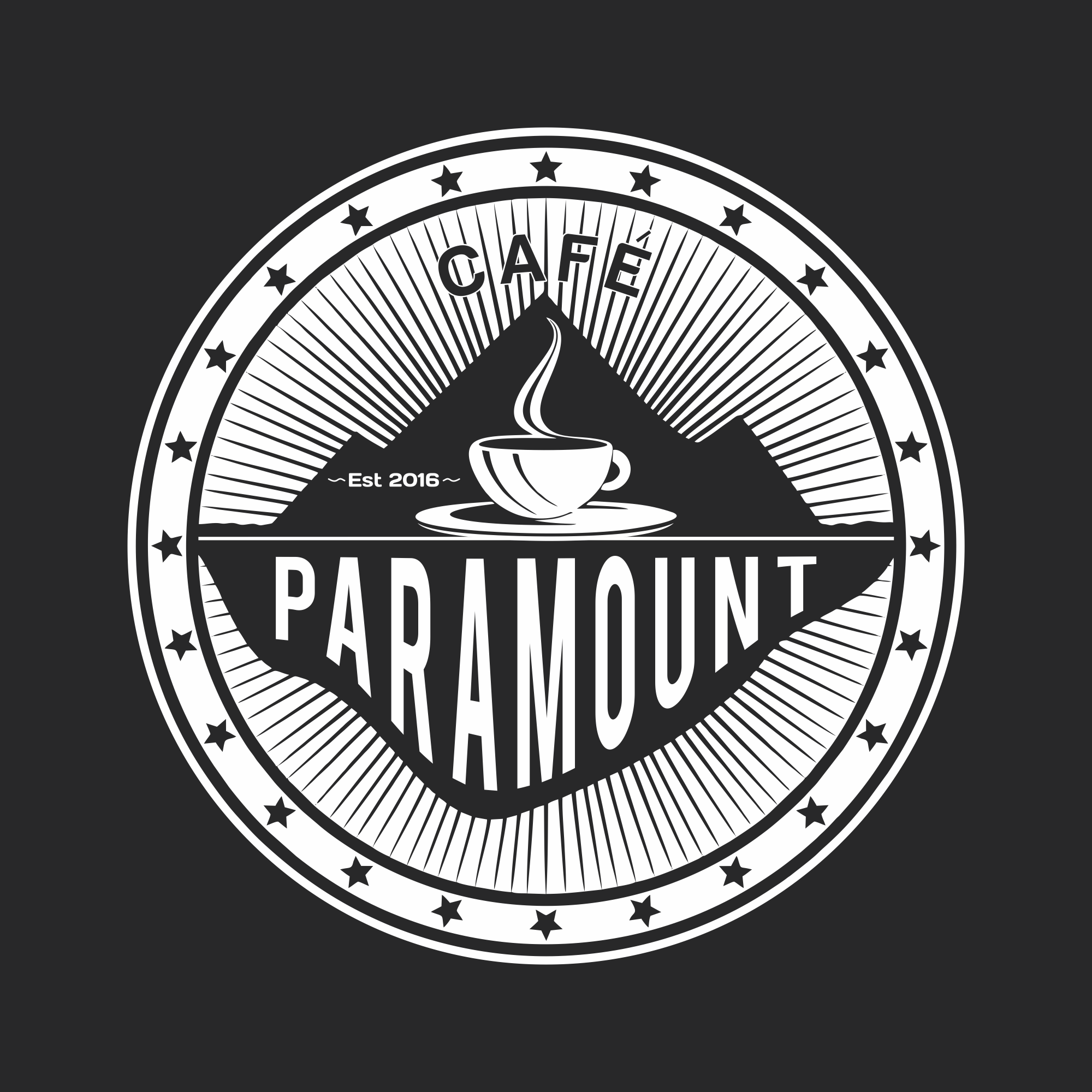Cafe Paramount in Logo & Brand Identity Inspiration by Masbud