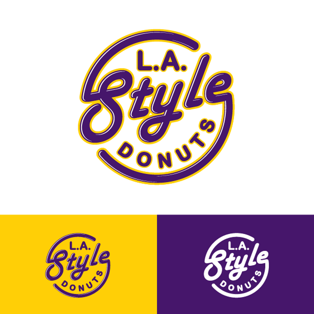 L.A. Style Donuts by Glidergrphx L.A. Style Donuts in Logo Design Inspiration by Glidergrphx