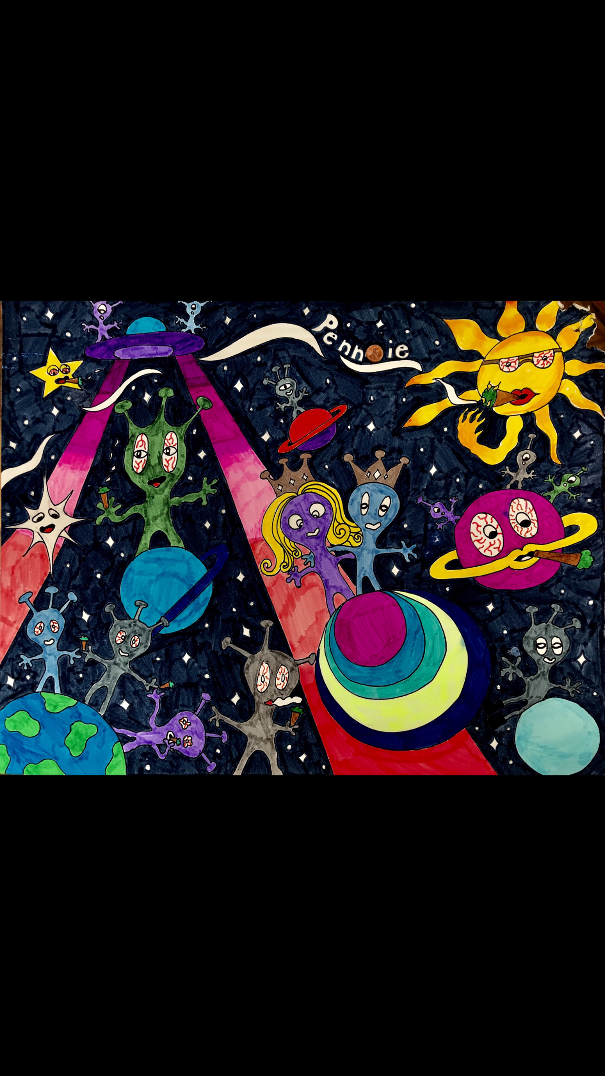 Aliens by Pennie Schweky Aliens in Drawing Inspiration by Pennie Schweky