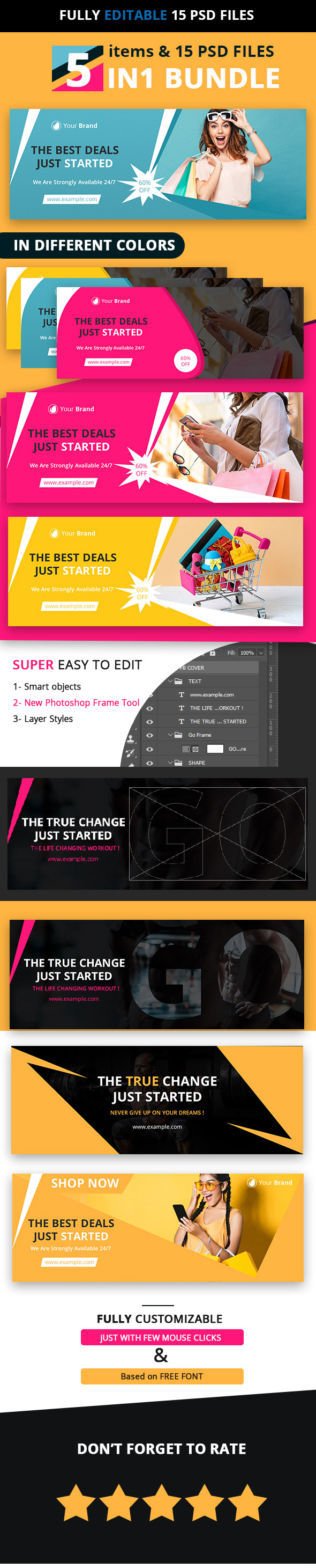 Social Covers Design Bundle by Houssem Nmiri Social Covers Design Bundle in Social Media Page Inspiration by Houssem Nmiri
