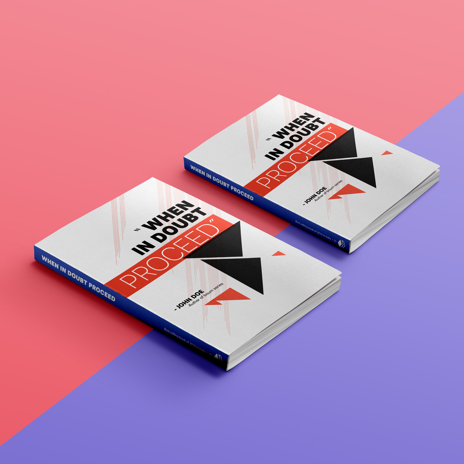 When in doubt PROCEED by Darksider When in doubt PROCEED in Book cover Design Inspiration by Darksider