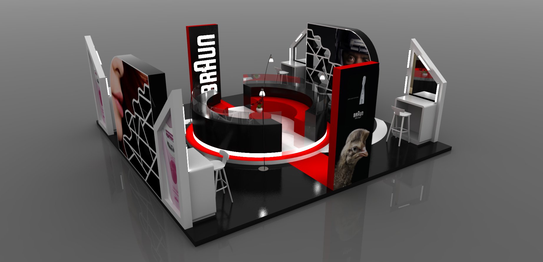 Kiosk in Advertisement Design Inspiration by Skcreative