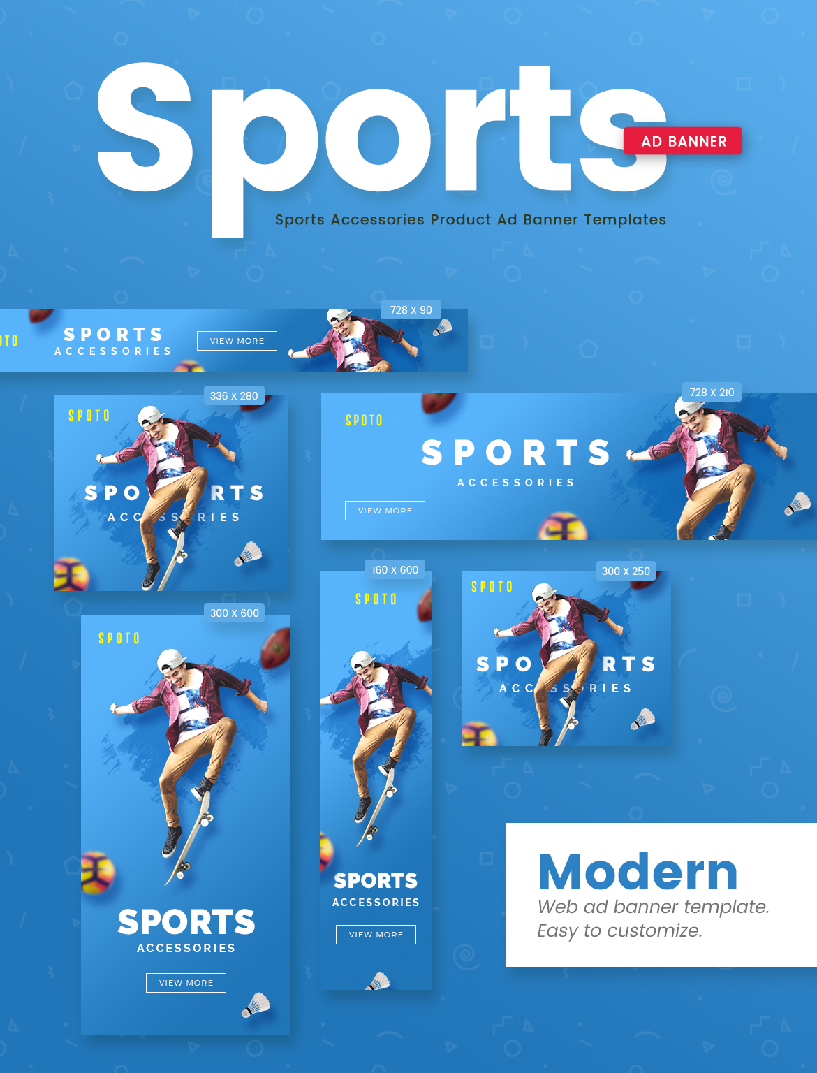 Google Ad Banner Bundle for Sports Industry by Design Studio Google Ad Banner Bundle for Sports Industry in Banner ad Design Inspiration by Design Studio
