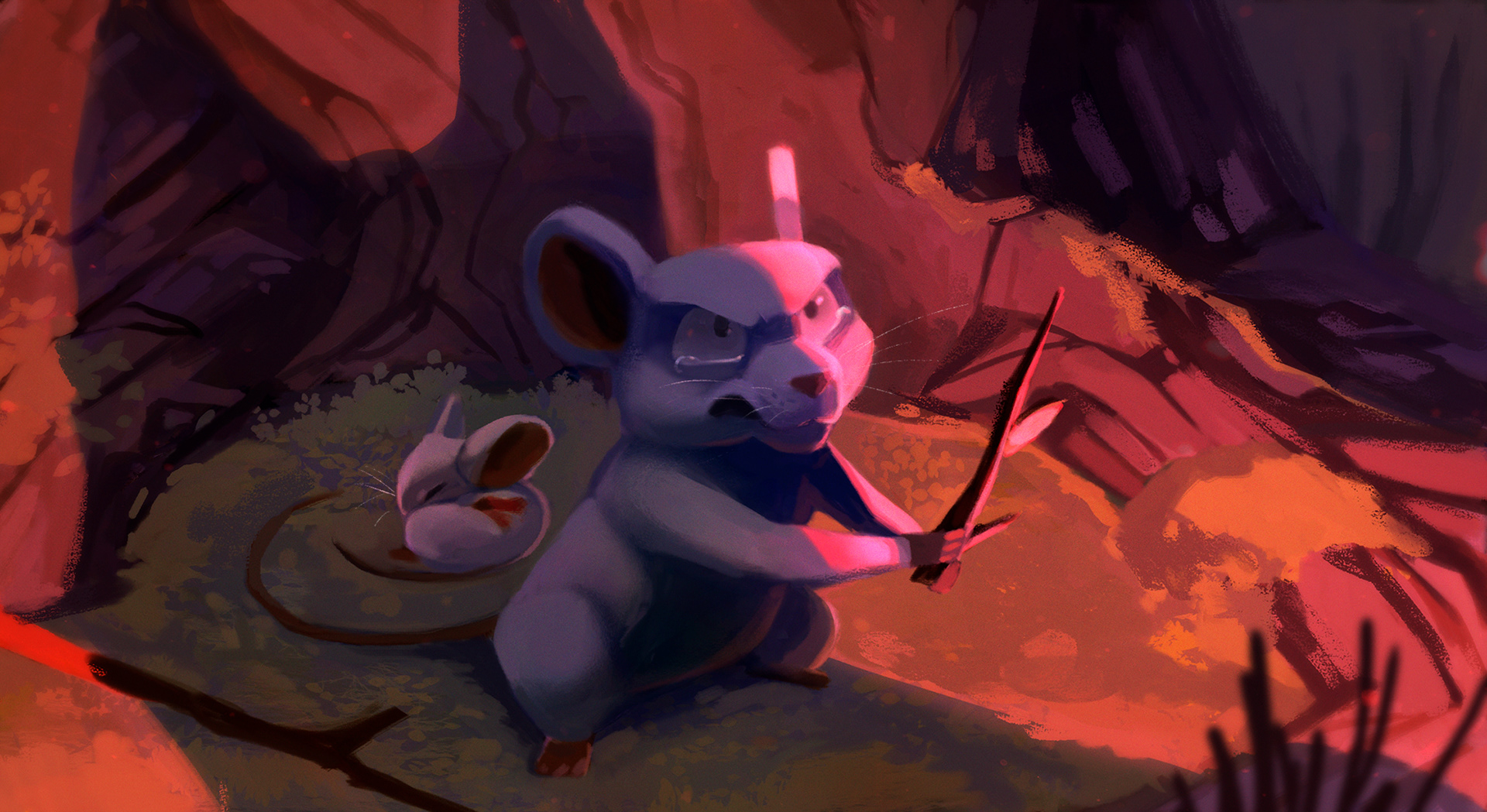 The Confrontation in Digital Art Inspiration by Laura Correal