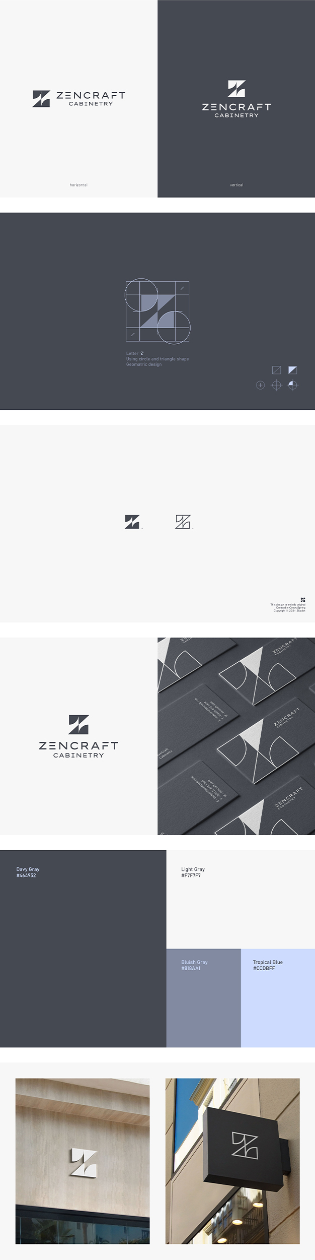 ZenCraft Cabinetry Logo Design in Logo & Brand Identity Inspiration by Blackrt