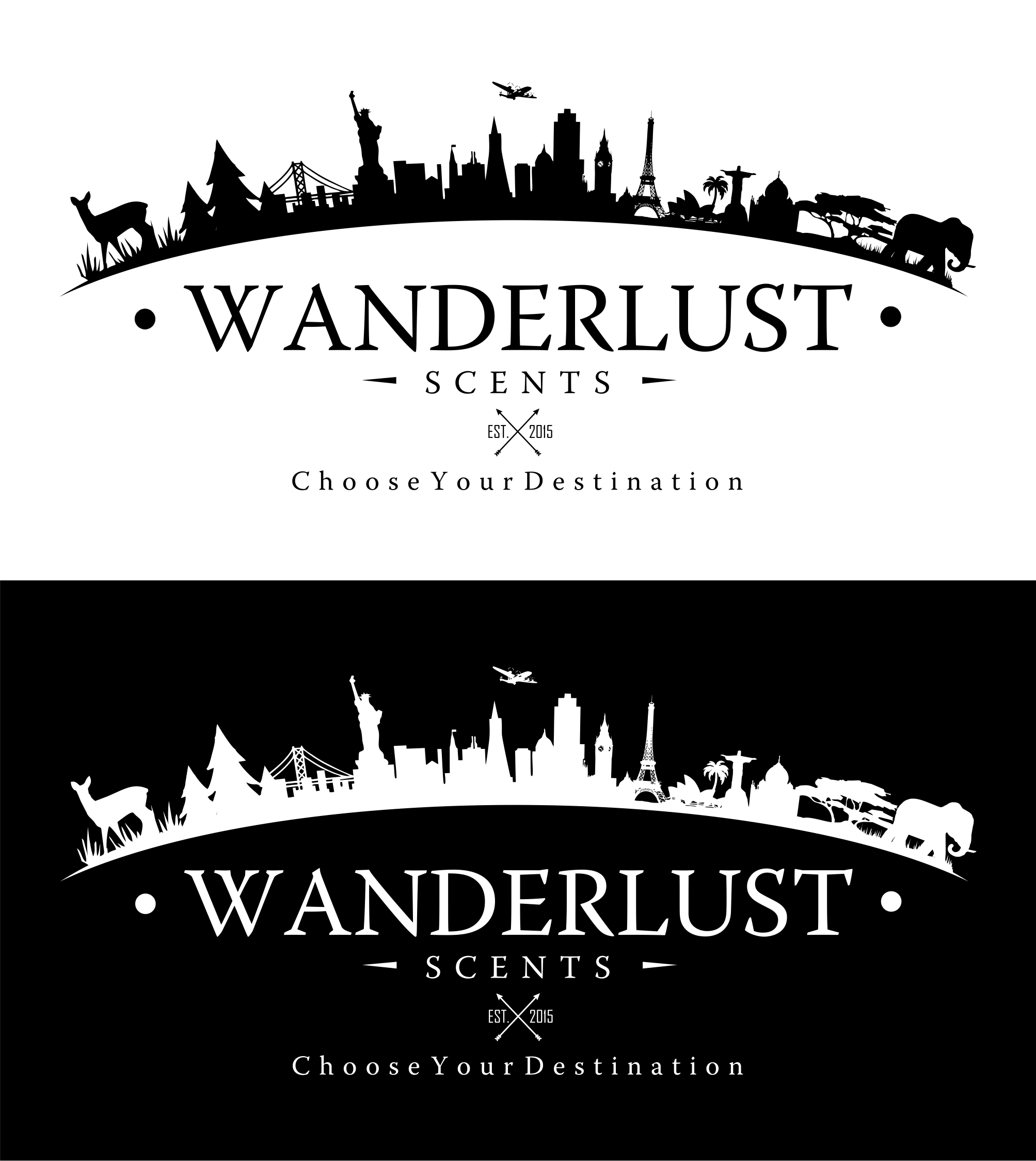 Wanderlust Scents by Arv Wanderlust Scents in Logo & Brand Identity Inspiration by Arv