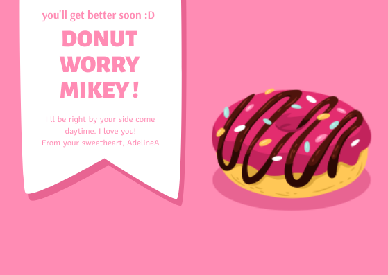 Donut worry mikey! in Card Inspiration by Sahilahammed