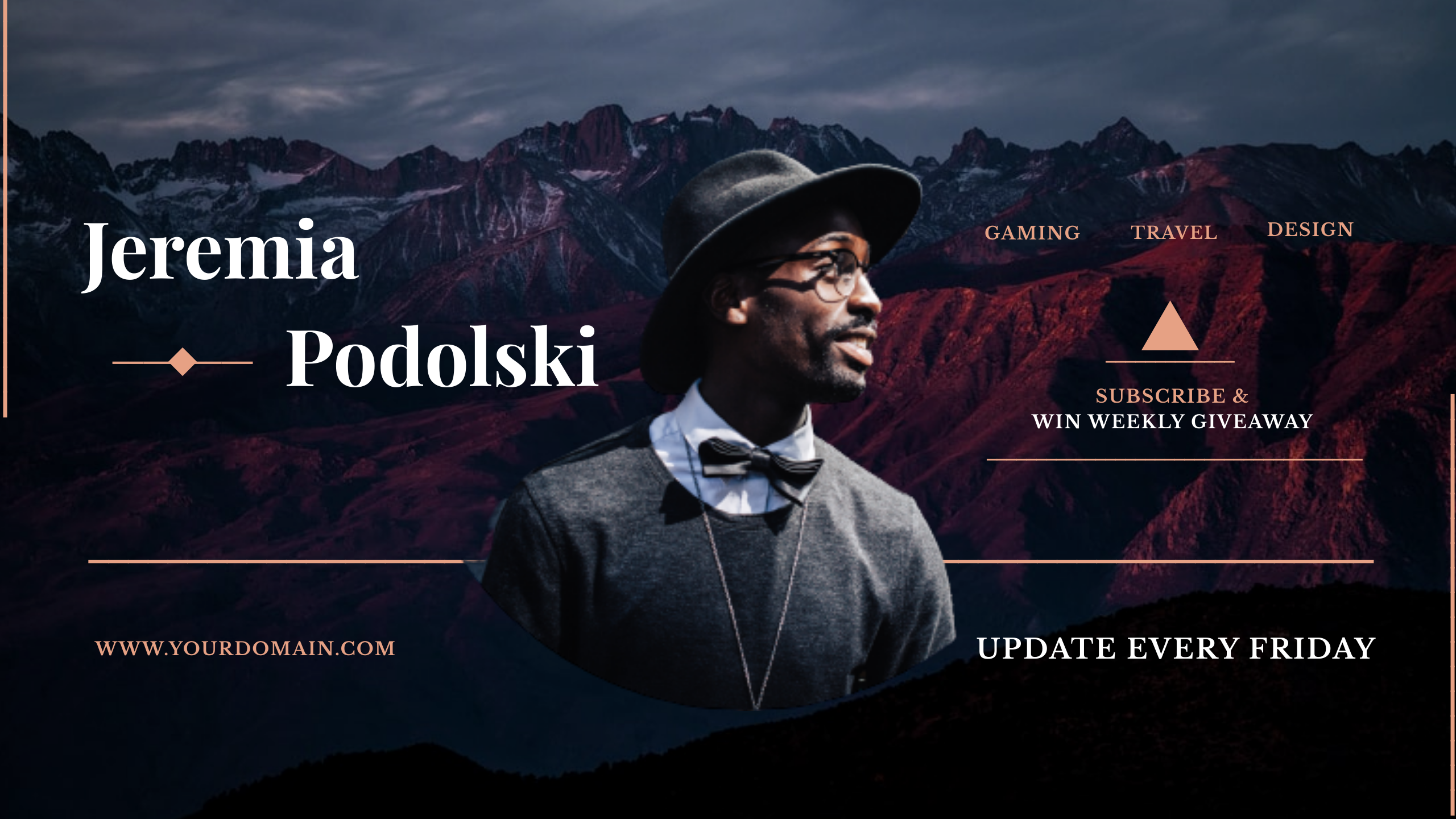 Travel vlog in YouTube Channel Art Inspiration by Sahilahammed