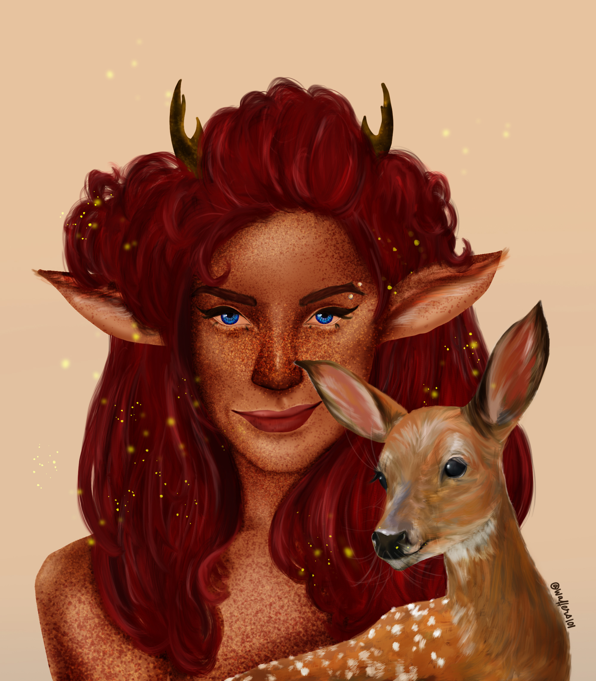 Pearl - The Cervitaur in Digital Art Inspiration by Huda .