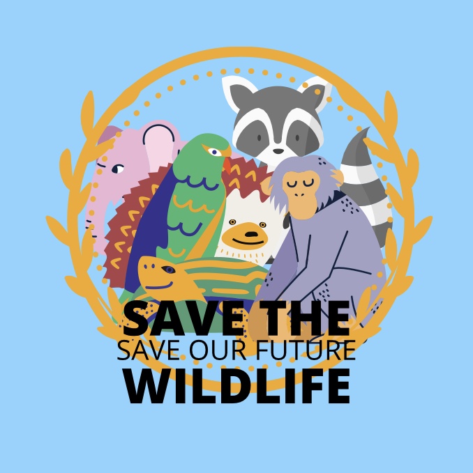 Save the Wildlife in Digital Art Inspiration by Maria Tian