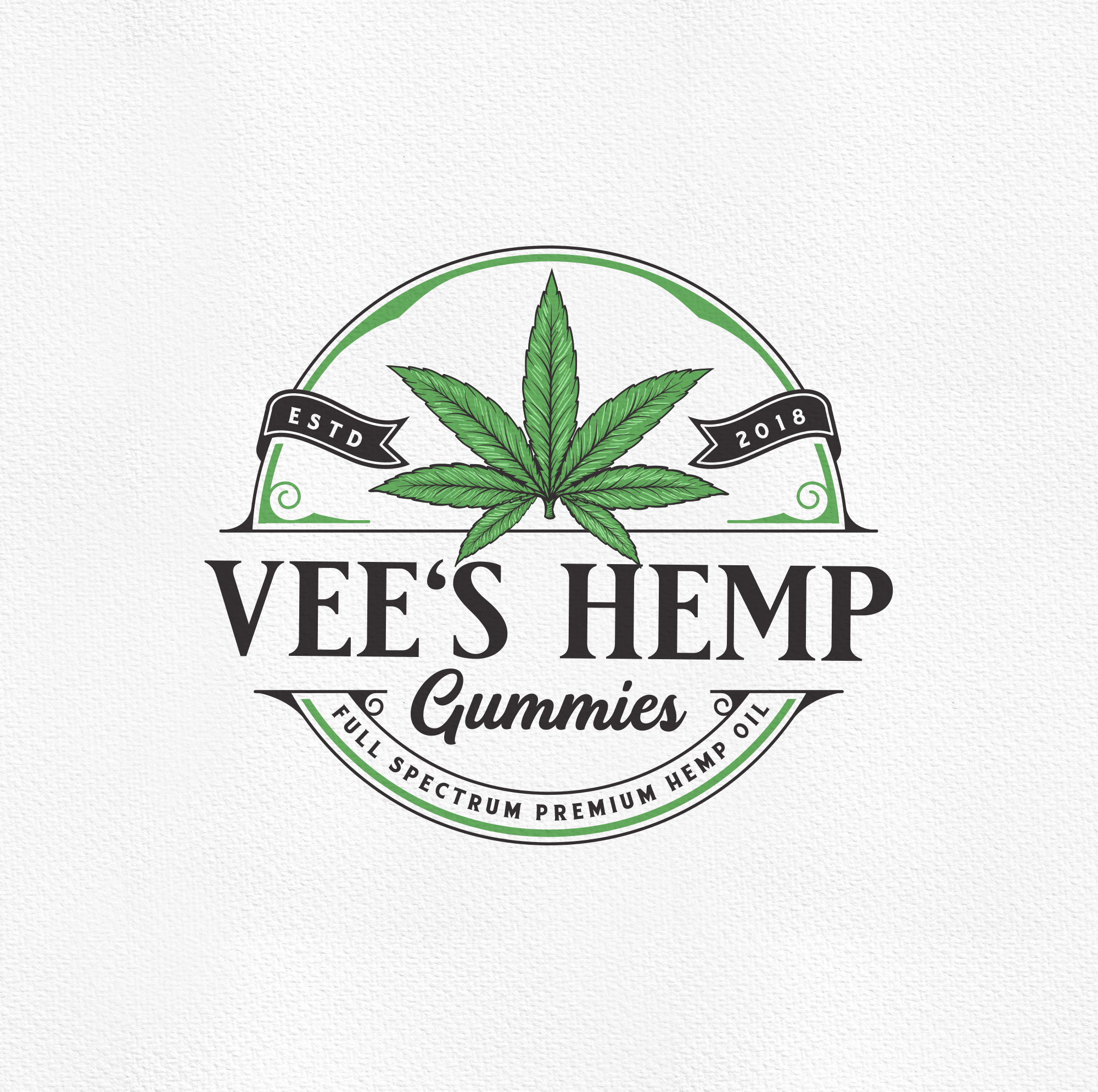 Vee's Hemp in Logo Design Inspiration by Tarek Boulares