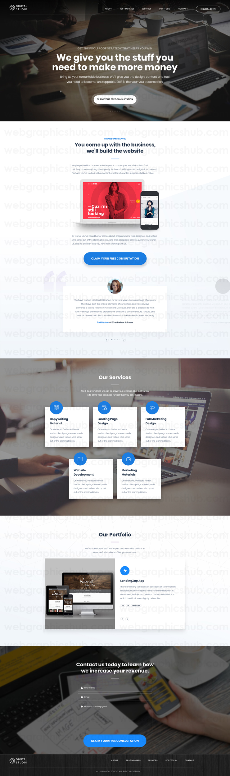 Digital Studio in Website Design Inspiration by Web Graphics Hub
