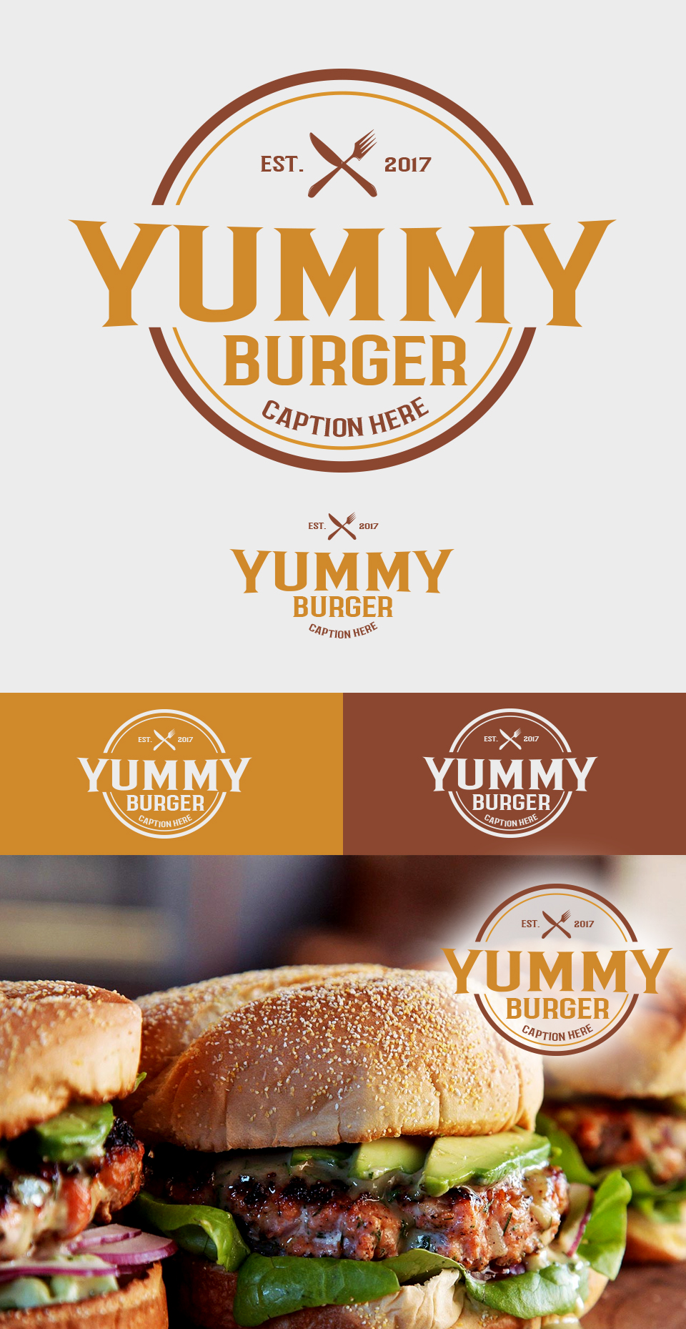 Yummy Burger in Logo Design Inspiration by 'phang Vierra