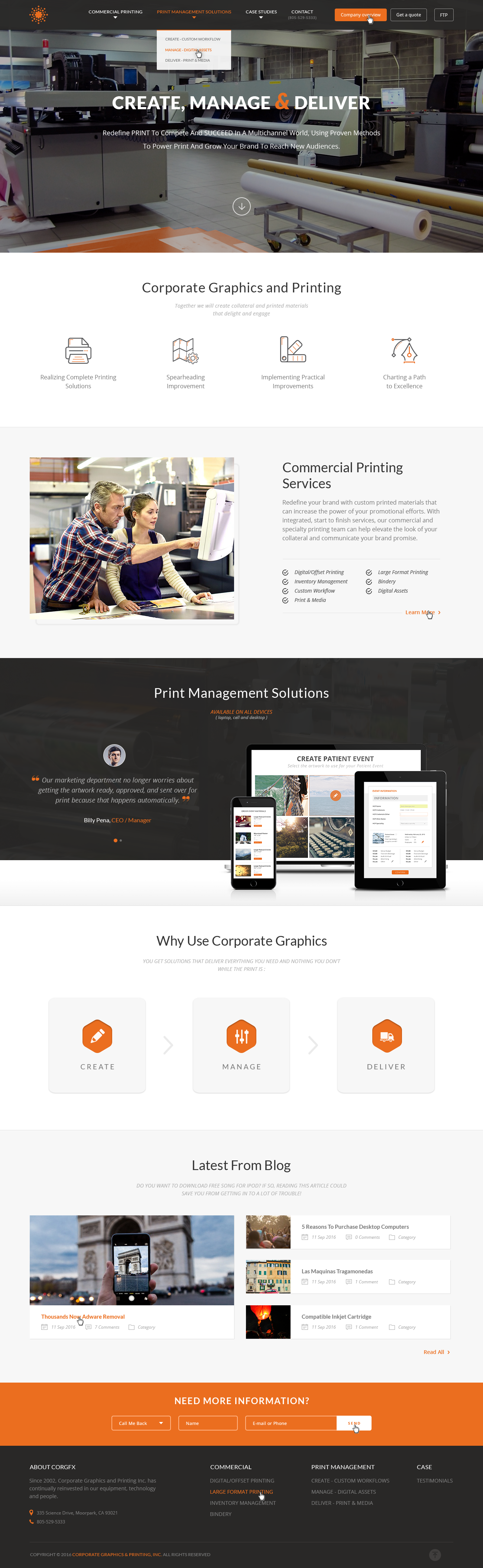 Website Homepage Redesign for Printing Company in Website Design Inspiration by Getlion